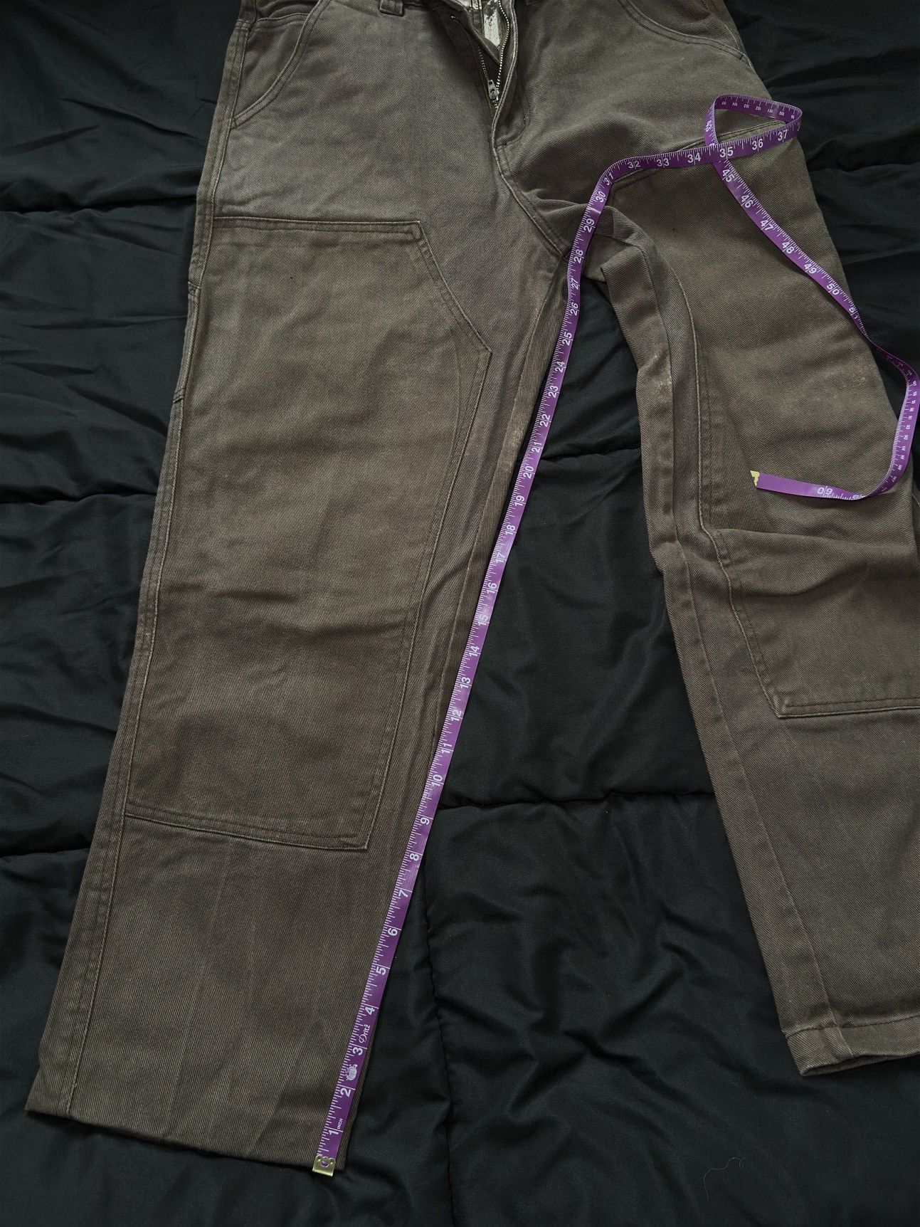 Stussy Stussy Washed Brown Workwear Pants Size US 30 / EU 46 - 4 Thumbnail