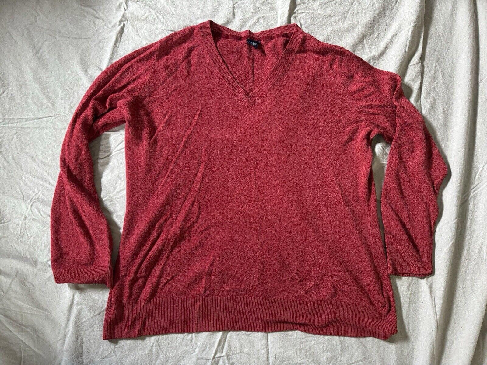 Basic Editions Basic Editions Women Red 1X Long Sleeve Pullover Sweater Size XL / US 12-14 / IT 48-50 - 1 Thumbnail