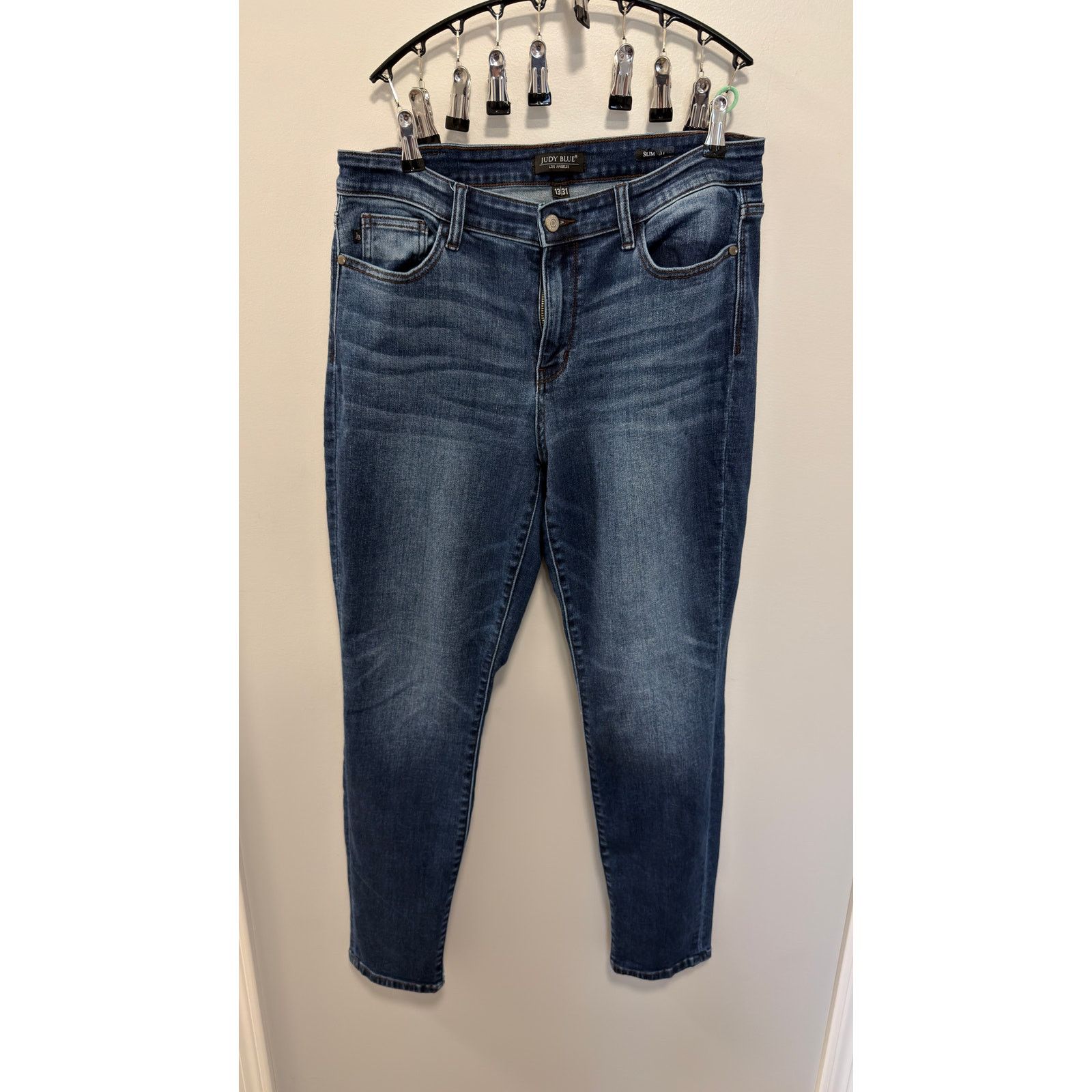 Judy Blue Judy Blue Slim Fit Dark Wash, Optional Cuff, 13/31 JB82428DK Size 36" / US 14 / IT 50 - 1 Thumbnail