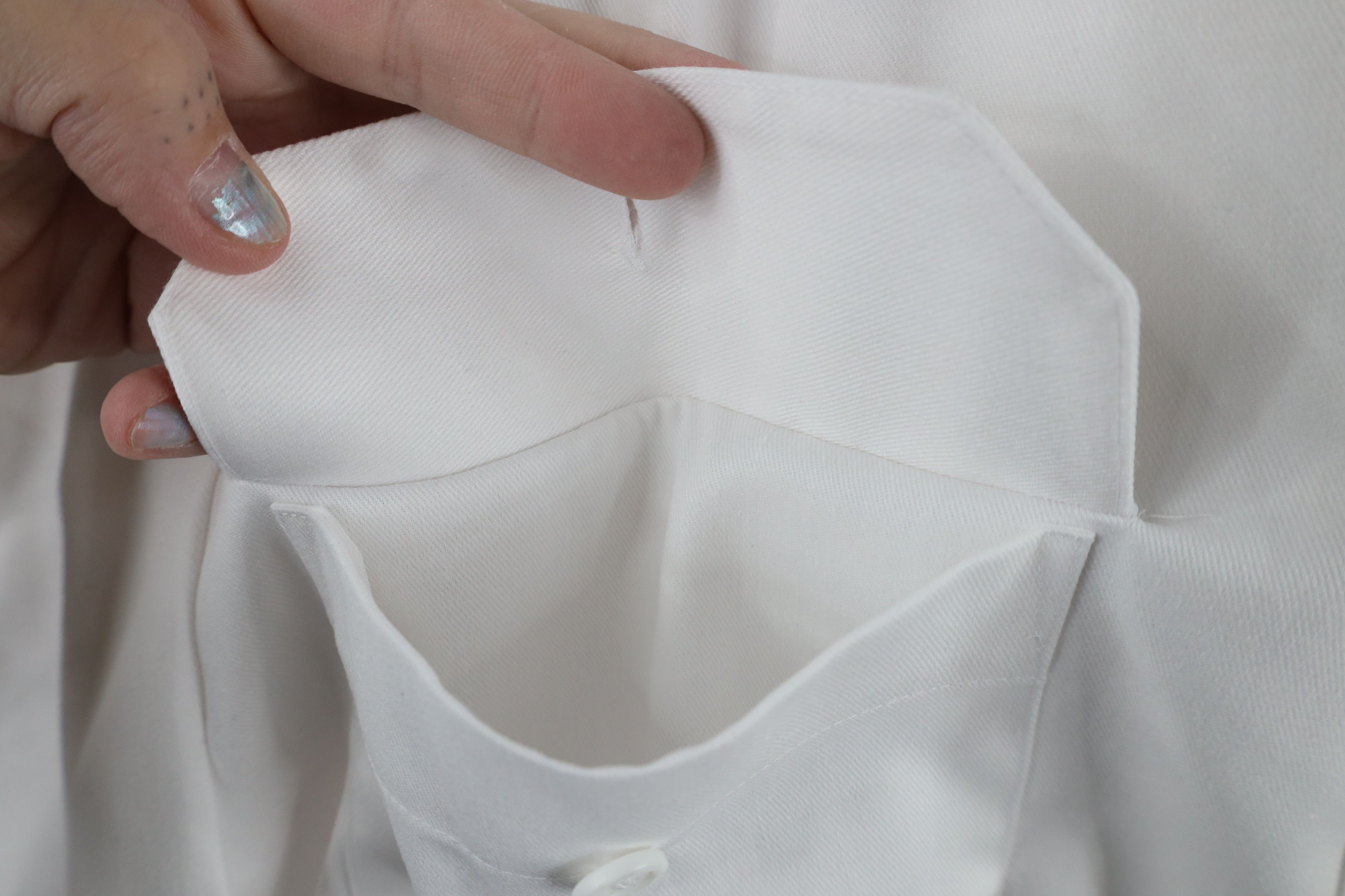 Big Mac × Vintage Vintage 90s Big Mac Blank Collared Work Button Shirt White Size US L / EU 52-54 / 3 - 5 Thumbnail
