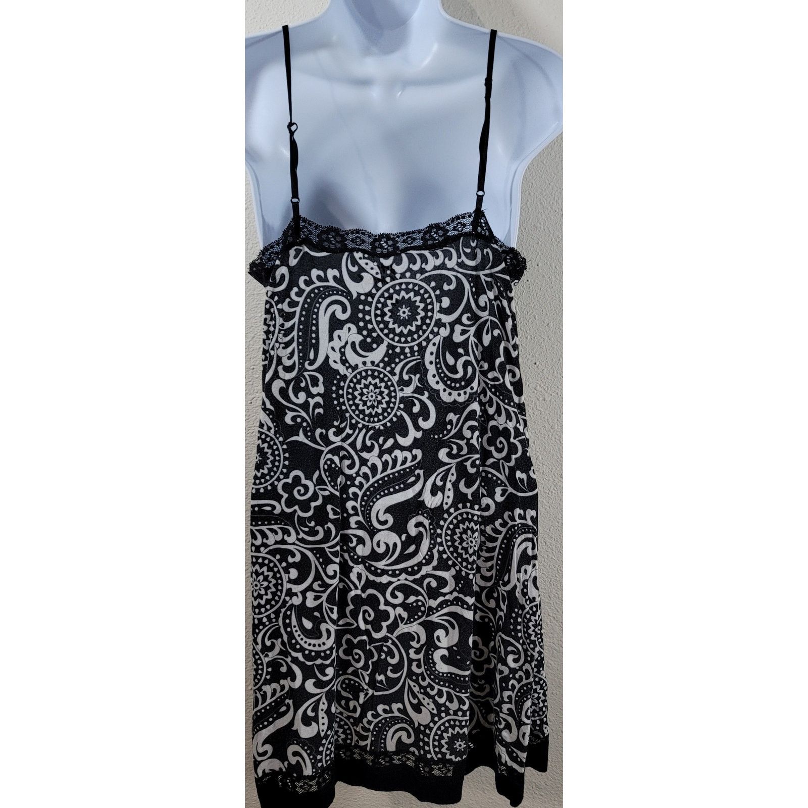 Other Betsy Johnson Black Floral Polka Lace Sleepwear Small Soft Size S / US 4 / IT 40 - 2 Thumbnail