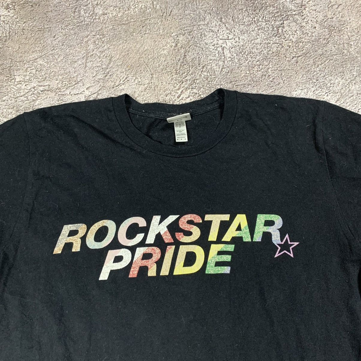 Vintage Vintage 90s Rockstar Pride Graphic Tee Streetwear Black M Size US M / EU 48-50 / 2 - 3 Thumbnail
