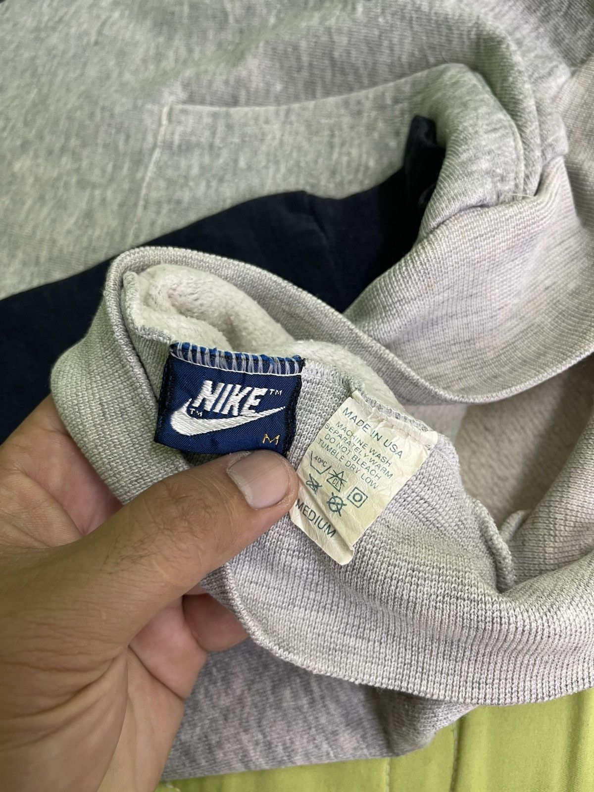 Nike Vintage 80's Nike Raglan Sleeve Halfzip Pullover Hoodie Size US M / EU 48-50 / 2 - 12 Thumbnail