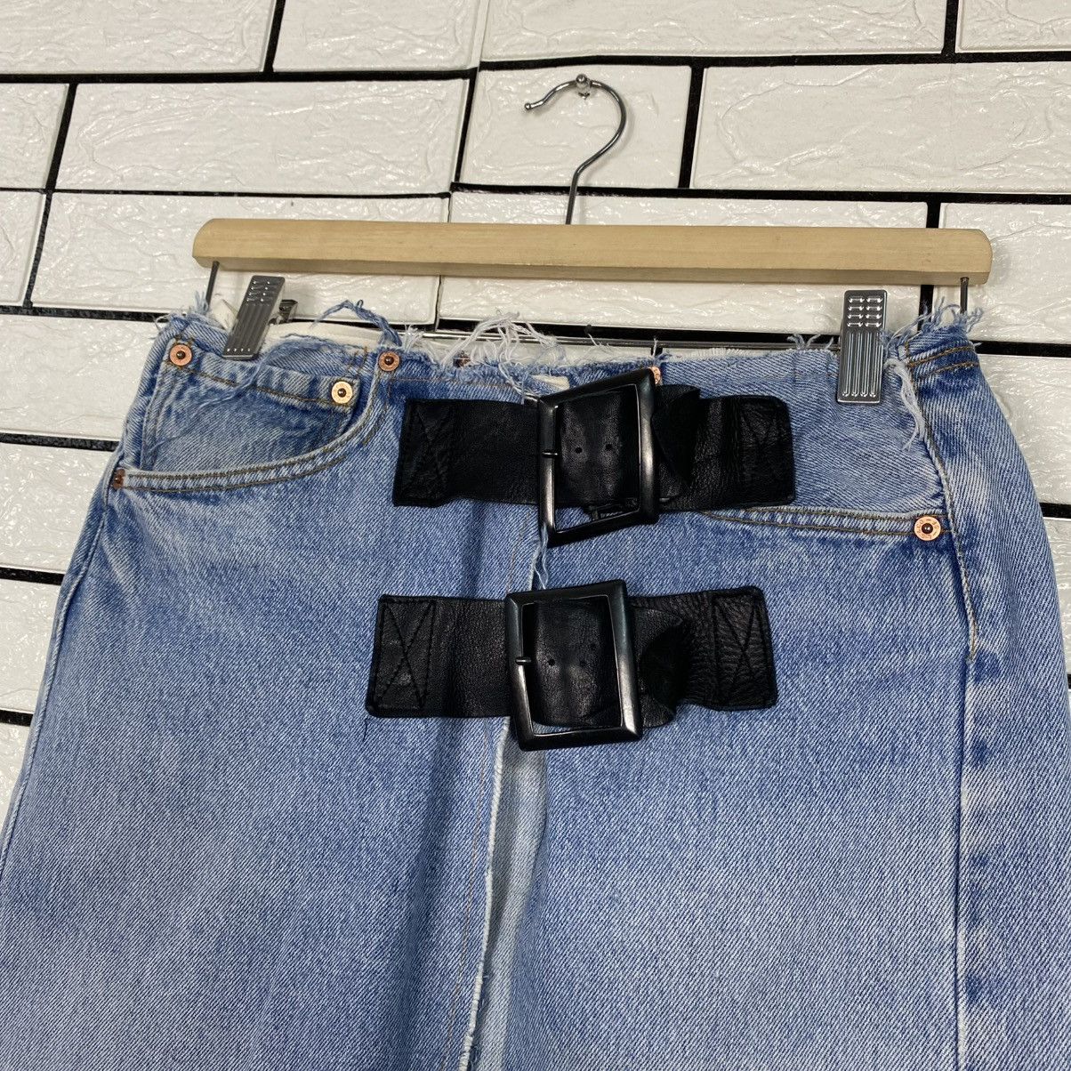 Needles 🔥DISTRESSED DESIGN DENIM LONG SKIRT REBUILD BY NEEDLES Size 28" / US 6 / IT 42 - 19 Thumbnail