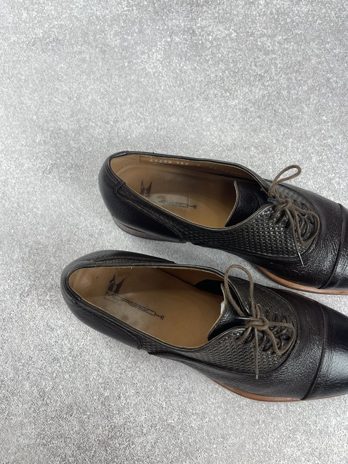 Moreschi Moreschi Leather Brown Derby Classic Shoes Size US 10 / EU 43 - 5 Thumbnail