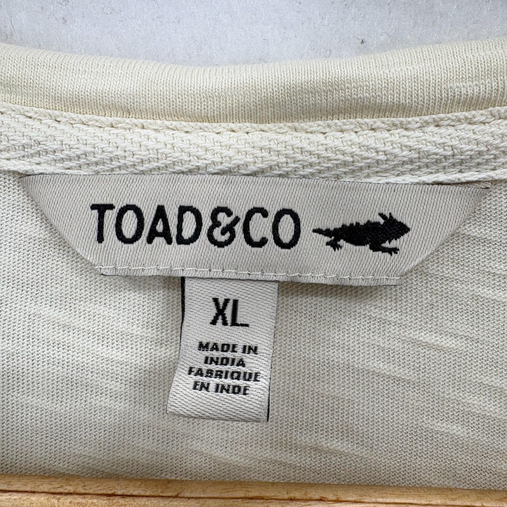 Toad&Co Toad&Co Shirt Womens XL Beige Organic Cotton Tee Long Sleeve Crew Hiking Primo Size XL / US 12-14 / IT 48-50 - 4 Thumbnail