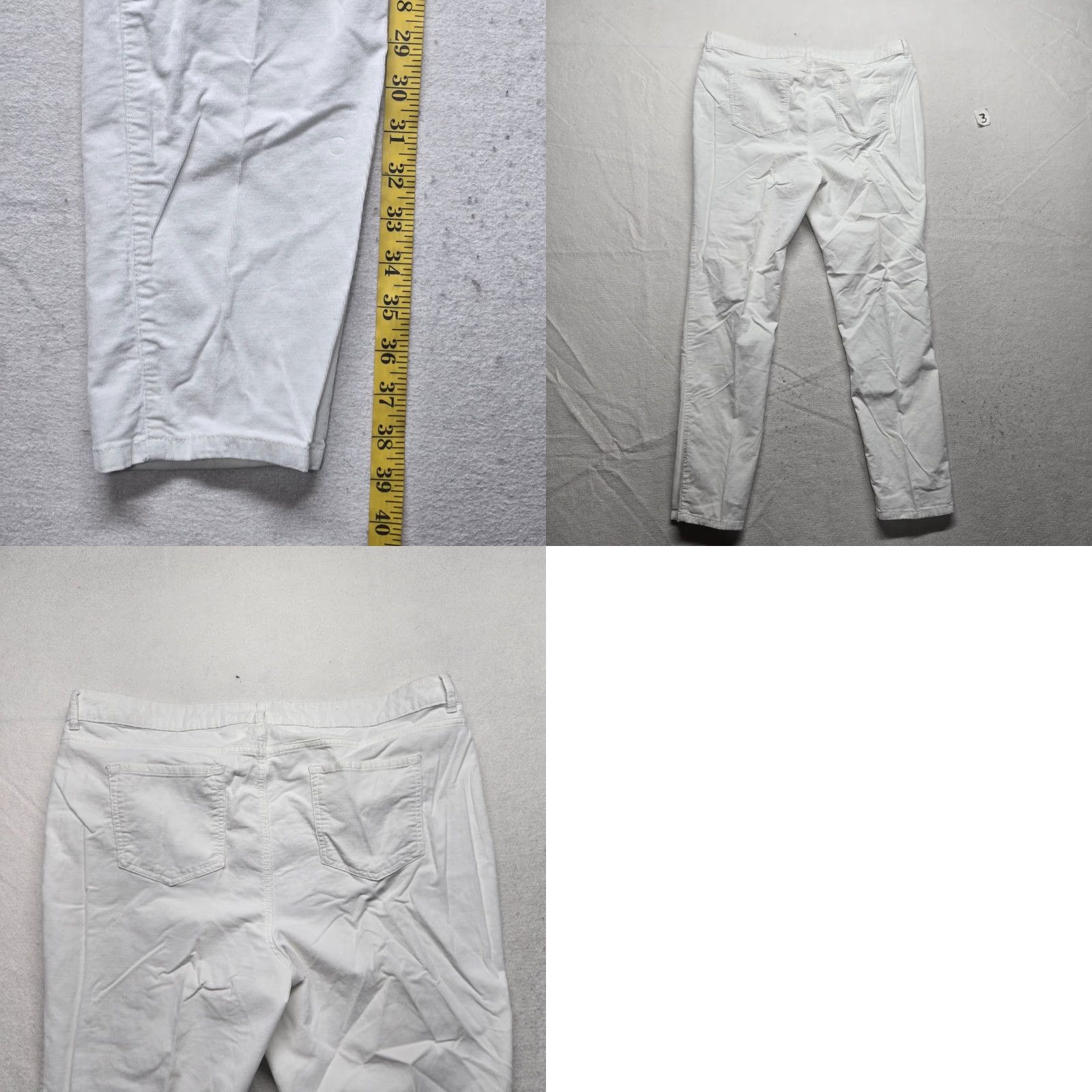 Vintage Crown & Ivy White Ankle Jeans Stretch Casual Pants Adult Women's Size 16 Pants White Stretch Casual 16 Womens Size 38" / US 16 / IT 52 - 8 Thumbnail