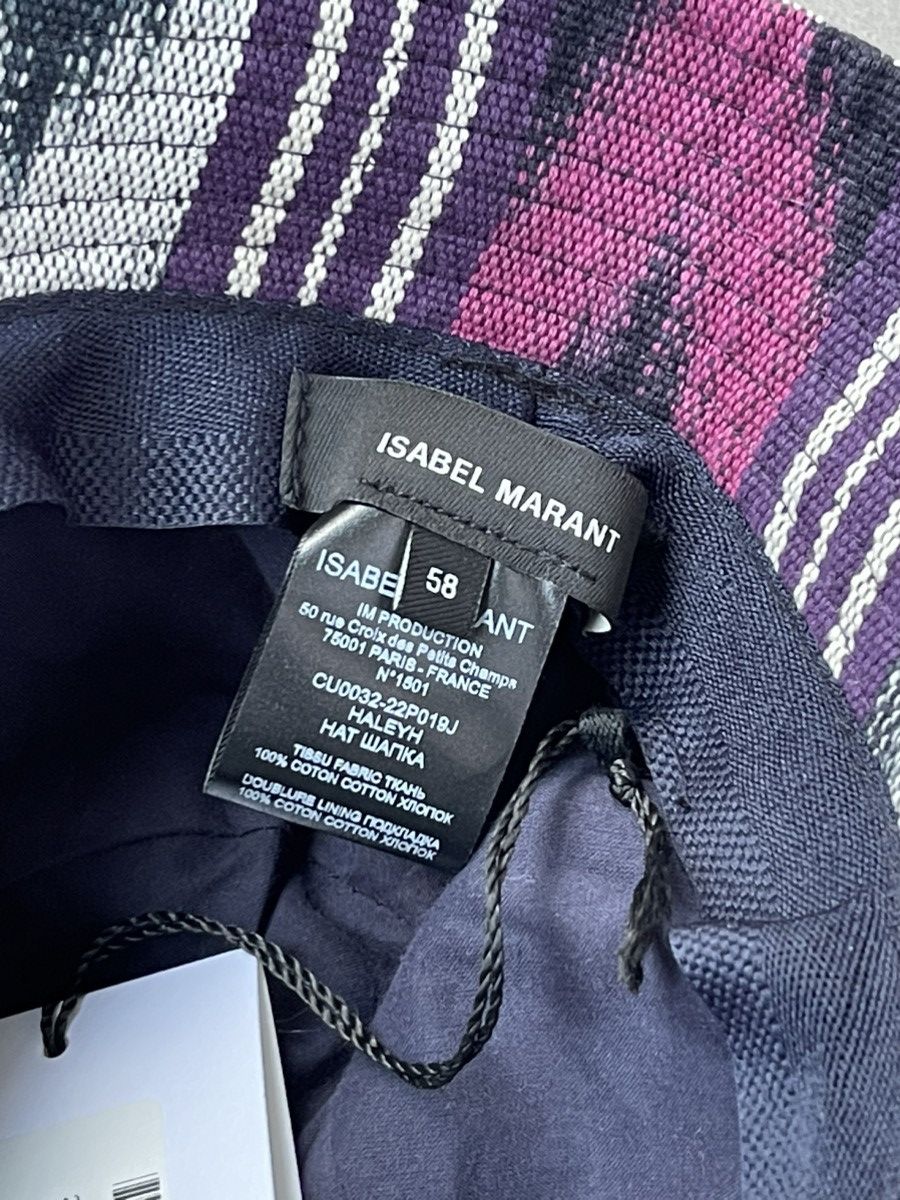 Isabel Marant !DS! SS23 Isabel Marant Geometric Print Haleyh Bucket Hat Size ONE SIZE - 12 Thumbnail