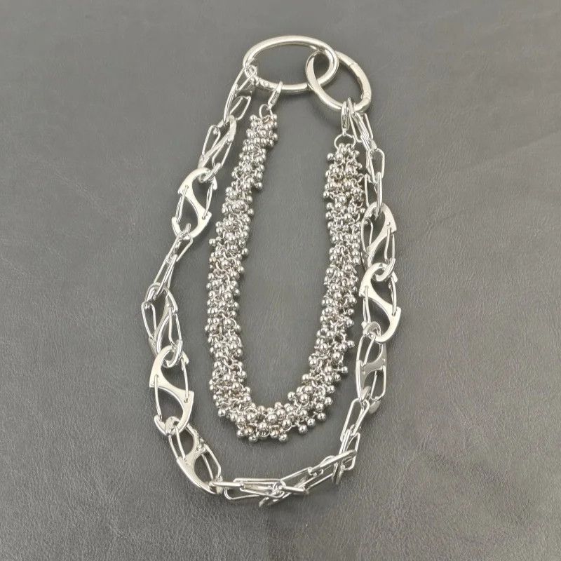 Japanese Brand × Jewelry Heavy-Duty Cuban Link Hip-Hop Pants Chain Silver Size ONE SIZE - 2 Thumbnail