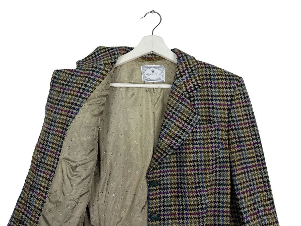 Aigner × Etienne Aigner 🔥 VINTAGE ETIENNE AIGNER TWEED WOOL BLAZER MADE IN GERMANY Size M / US 6-8 / IT 42-44 - 10 Thumbnail