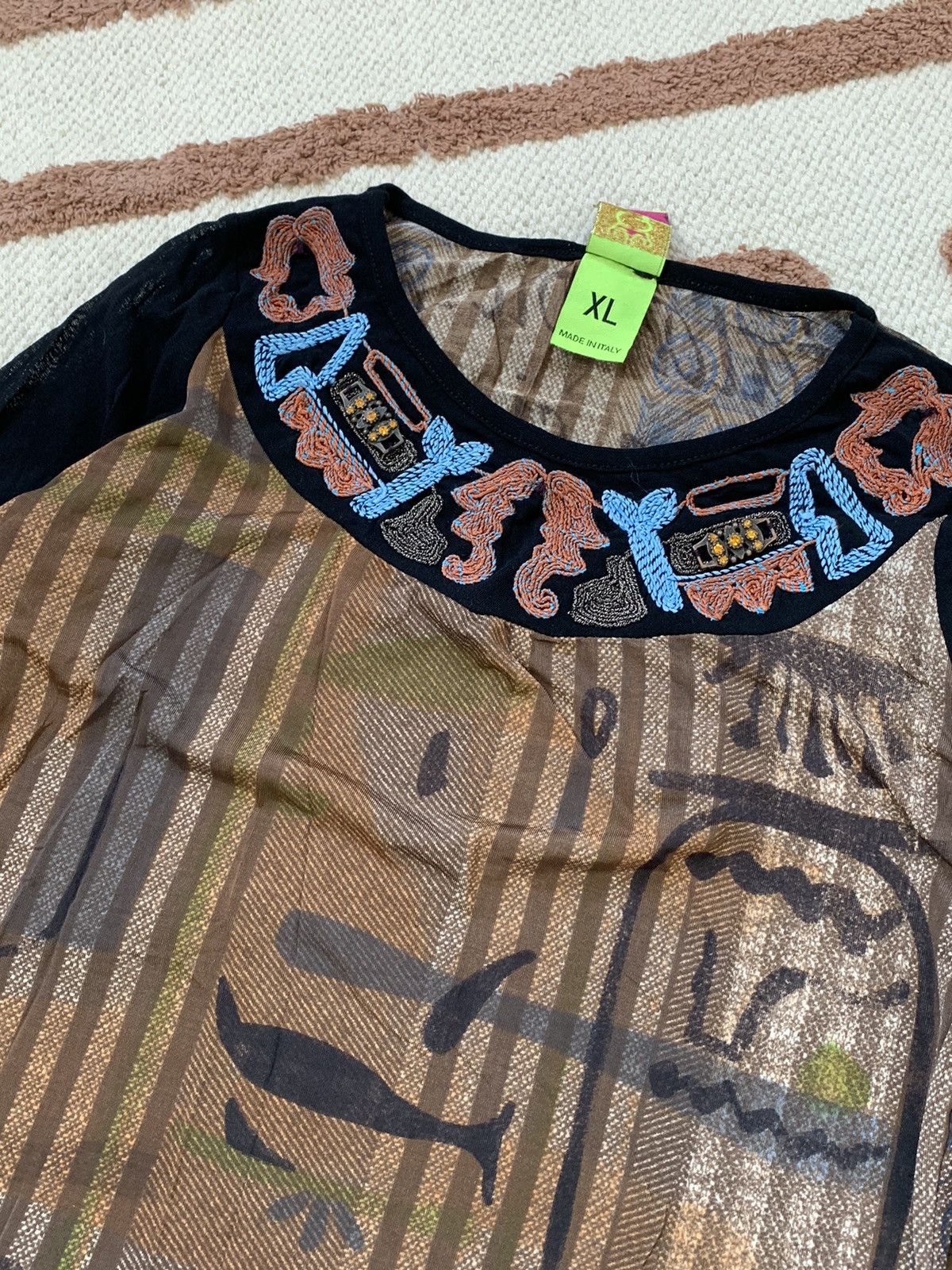 Other SAVE THE QUEEN! MESH LONG SLEEVE TOP LIKE JEAN PAUL GAULTIER Size S / US 4 / IT 40 - 5 Thumbnail