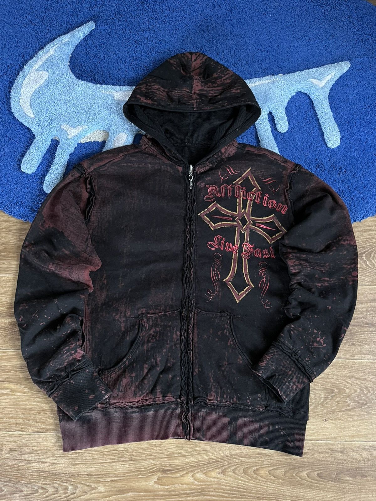 Affliction Vintage Affliction Reversible Zip Hoodie Live Fast Size US M / EU 48-50 / 2 - 1 Thumbnail