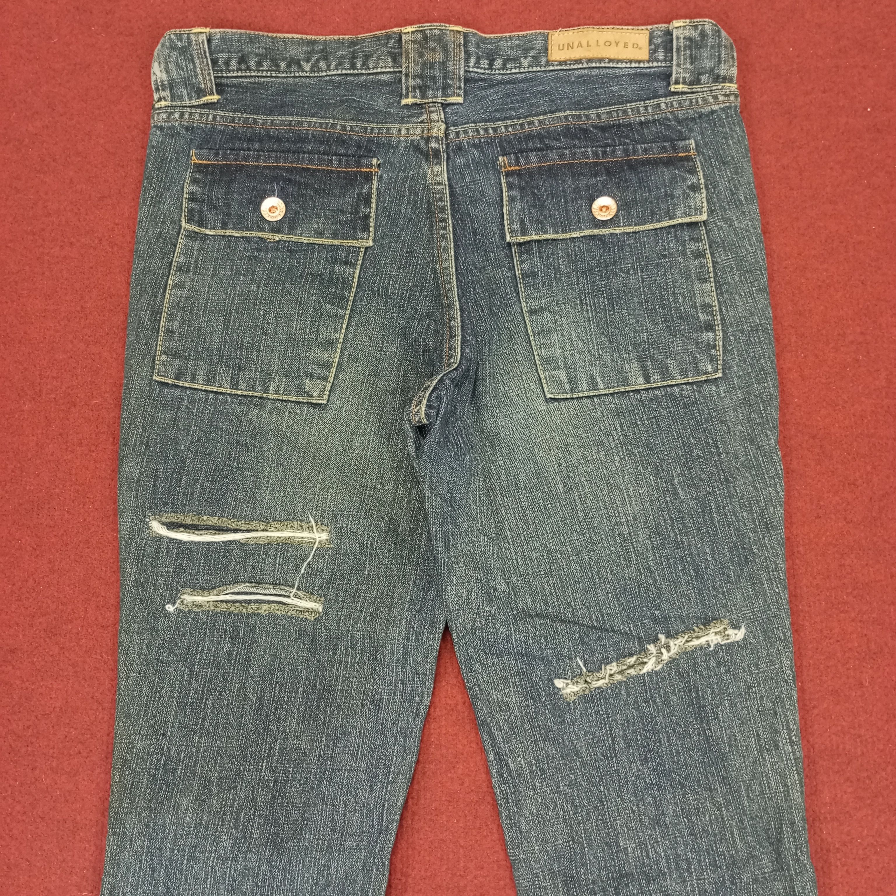 Japanese Brand Unalloyed Fashion Bush Jeans Style Streetwear Rock Punk Size 32" / US 10 / IT 46 - 5 Thumbnail