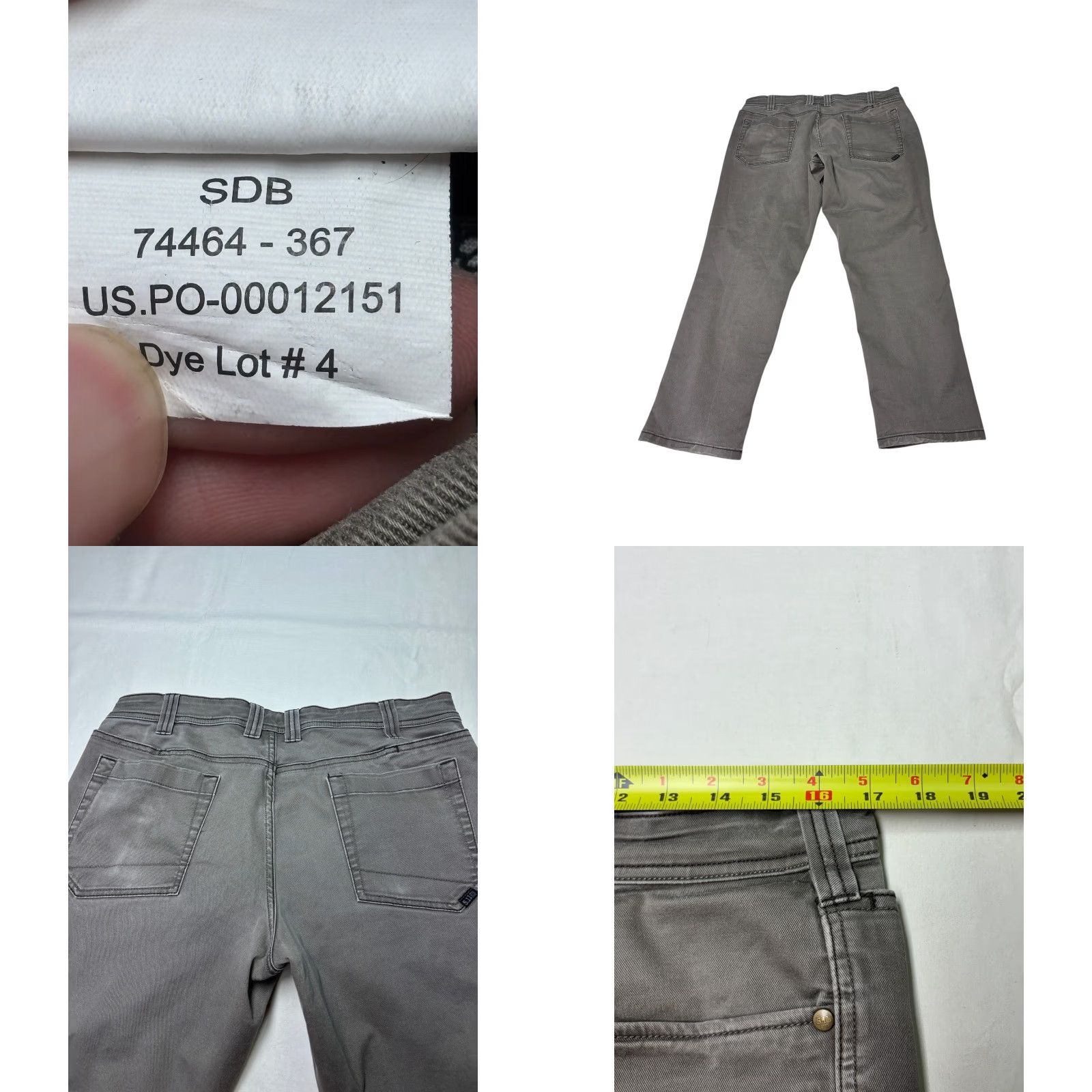 Vintage 5.11 Tactical Defender-Flex Slim Pants Mens 33x28 Charcoal Gray 74464 Size US 33 - 8 Thumbnail