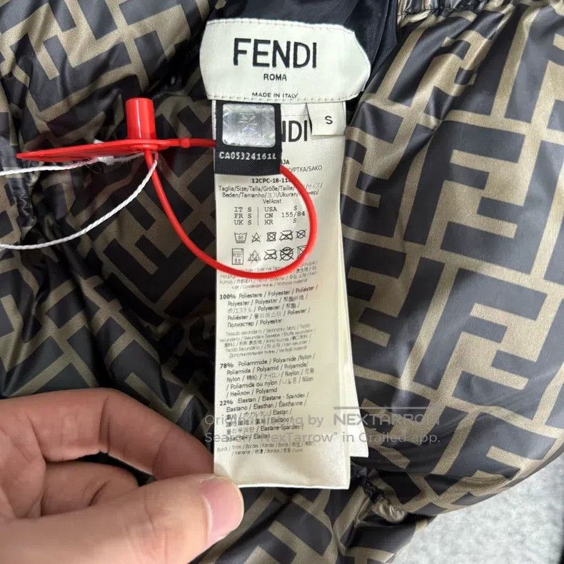 Fendi Fendi Reversible Printed Long Moncler Jacket with Hood Size S / US 4 / IT 40 - 6 Thumbnail
