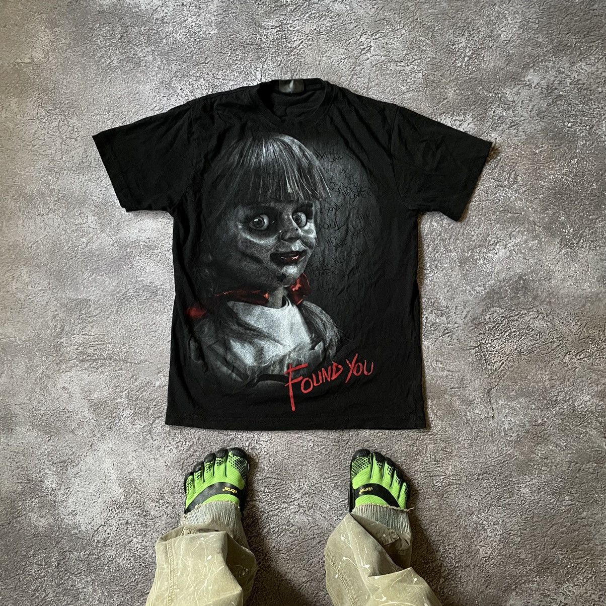 Vintage Vintage 00s Annabelle Graphic Tee Horror Dark Grunge Boxy M Size US M / EU 48-50 / 2 - 1 Thumbnail