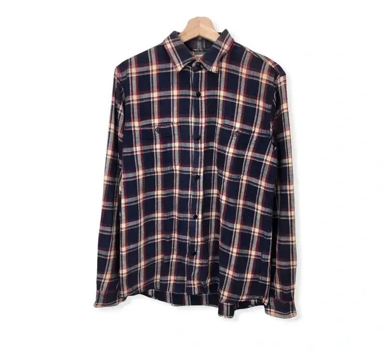 Japanese Brand Japanese Brand Back Number Plaid Tartan Flannel Shirt 👕 Size US M / EU 48-50 / 2 - 1 Thumbnail