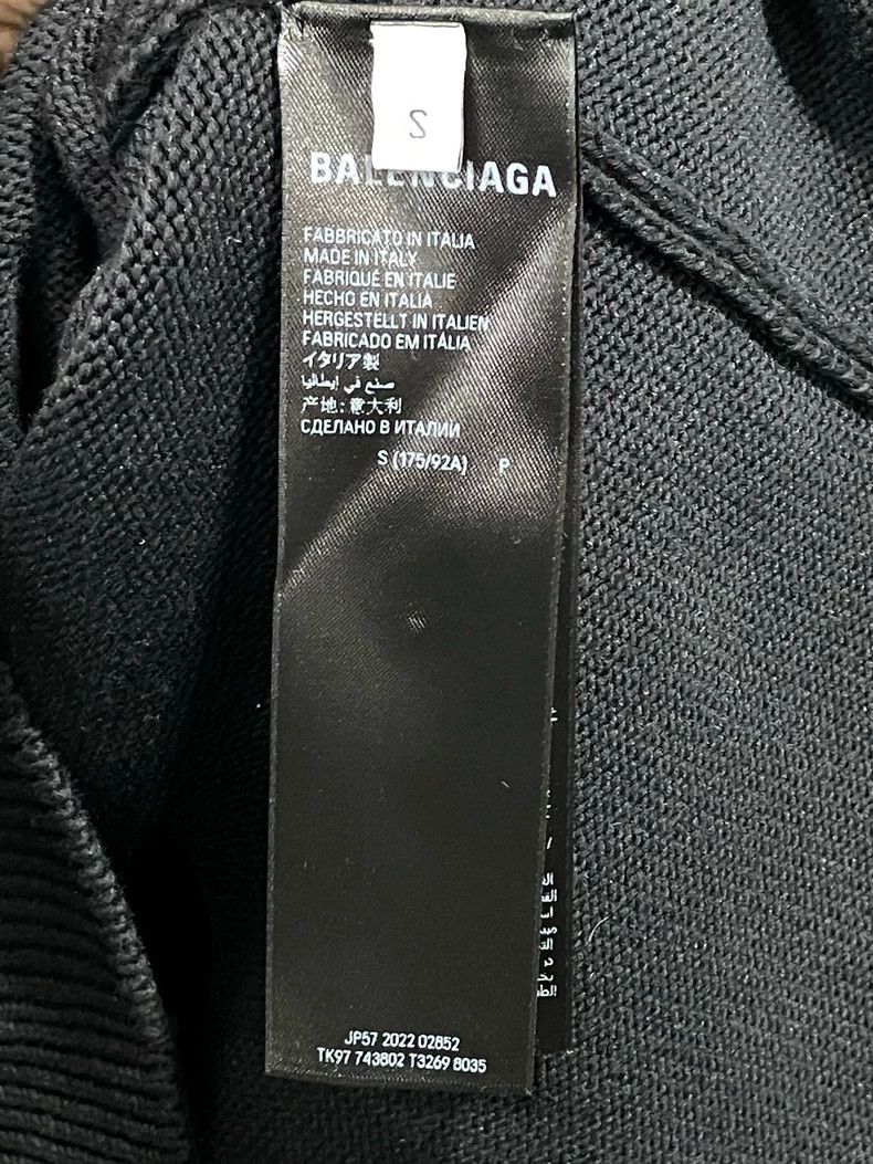 Balenciaga Balenciaga Fake Two-Piece Knit Hoodie Size US S / EU 44-46 / 1 - 9 Thumbnail