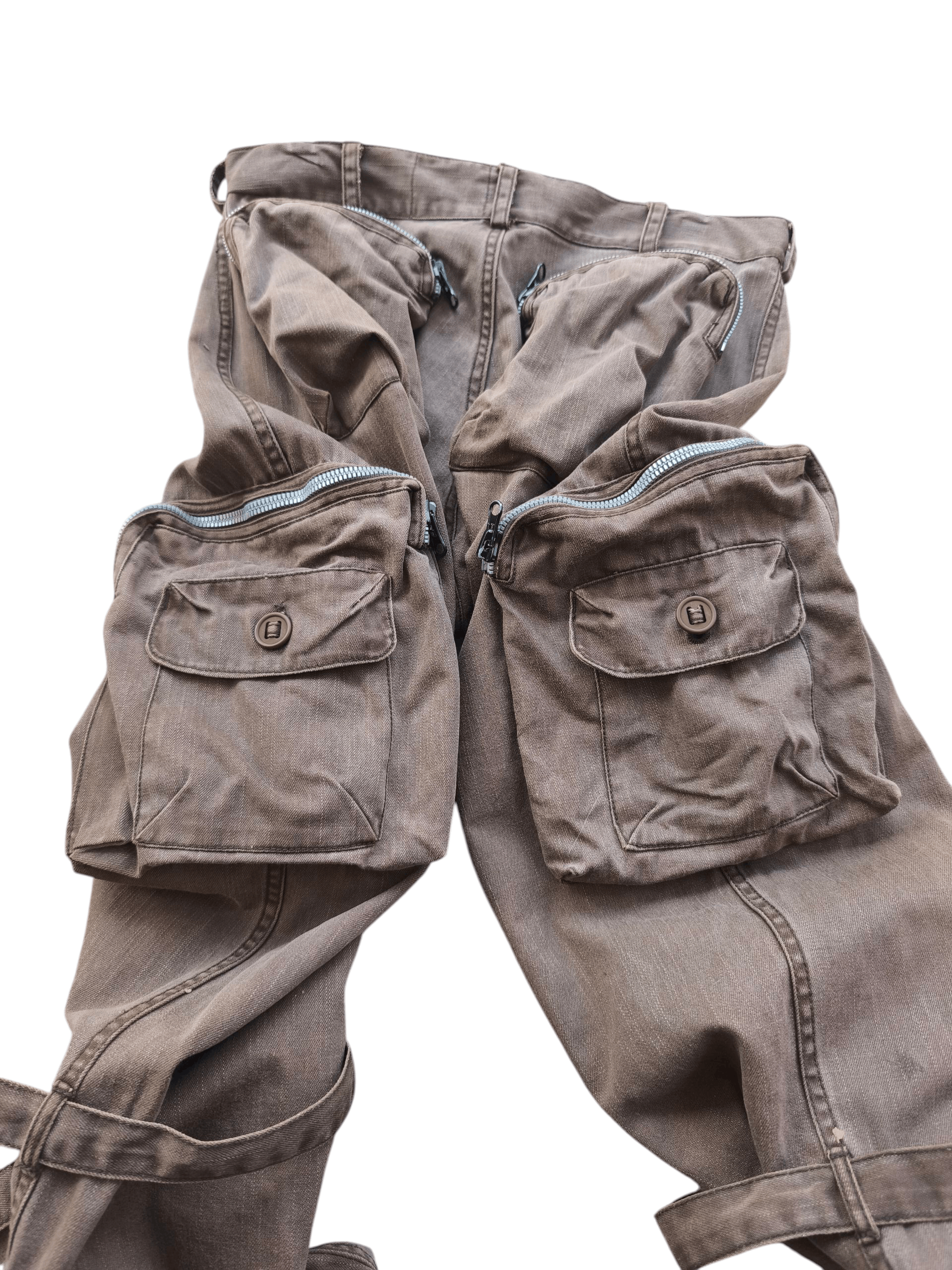 Issey Miyake Issey Miyake tete homme cargo bondage pants Size US 30 / EU 46 - 9 Thumbnail