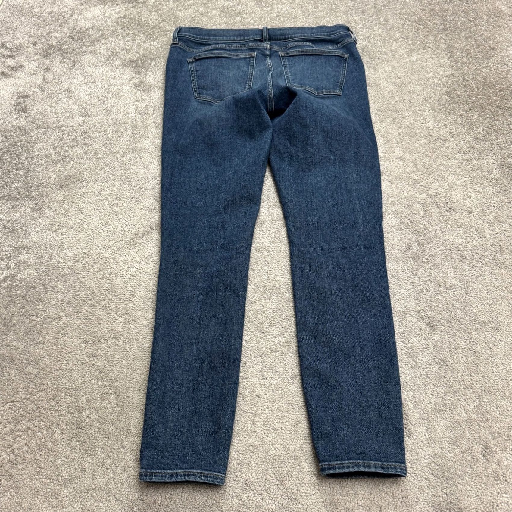 J.Crew J.Crew Jeans Toothpick Denim Skinny 32 Tall Blue Medium Wash Women Regular Fit Vintage No (whether to include vintage) Size 24" / US 00 / IT 34 - 2 Thumbnail