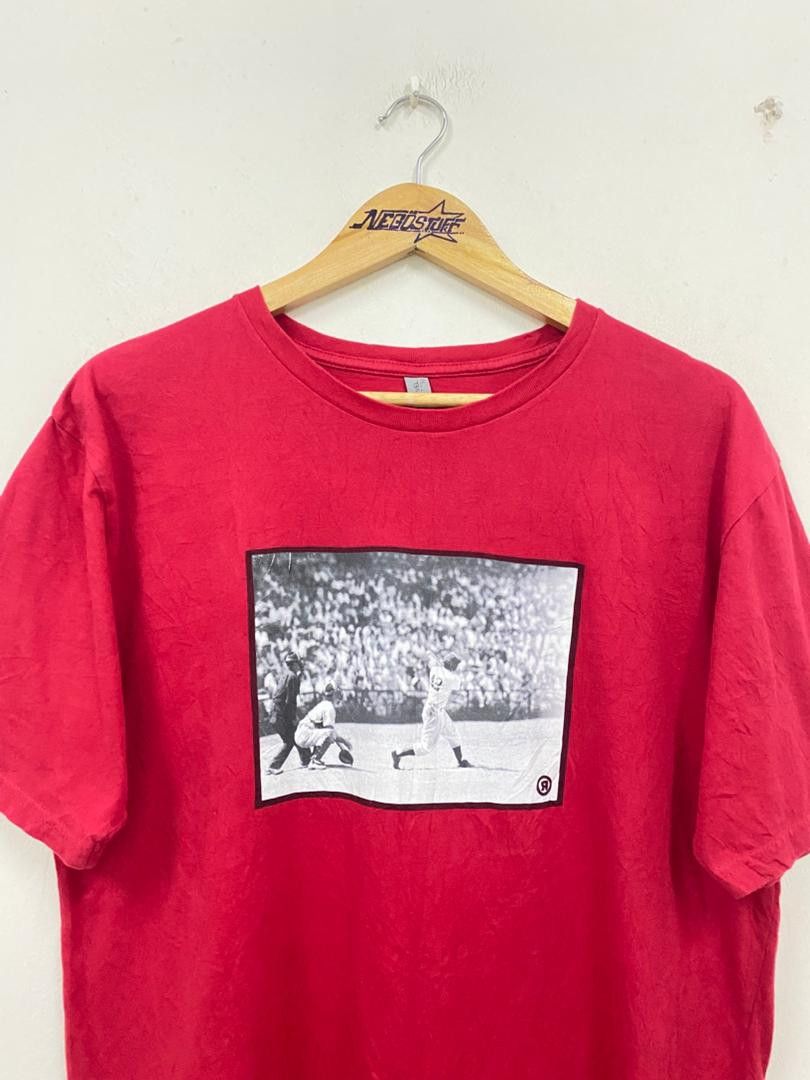 Vintage VTG Y2K Frank Bauman Photography of Jackie Robinson tee Size US L / EU 52-54 / 3 - 2 Thumbnail