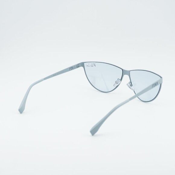 Fendi Fendi FE40138U 85V Sunglasses Blue Cat Eye Frame, Blue Lense Size ONE SIZE - 4 Thumbnail