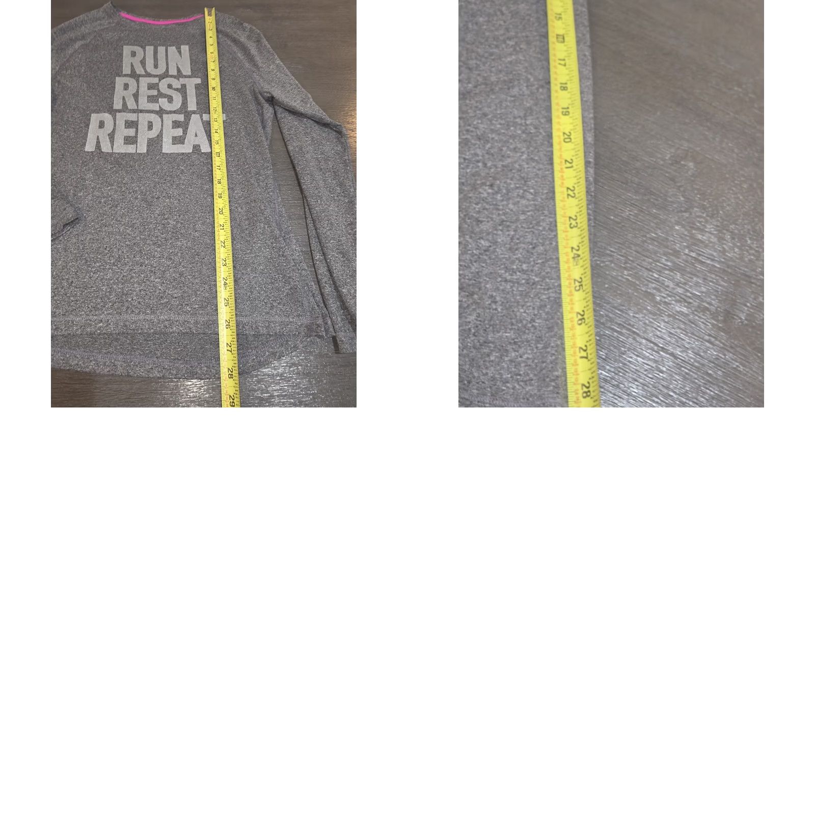 Old Navy Old Navy Ladies XL Gray Active Wear Top Run Rest Repeat Logo Pullover Long Sleeve Casual Top Regular Fit Women's Clothing Size XL / US 12-14 / IT 48-50 - 8 Thumbnail