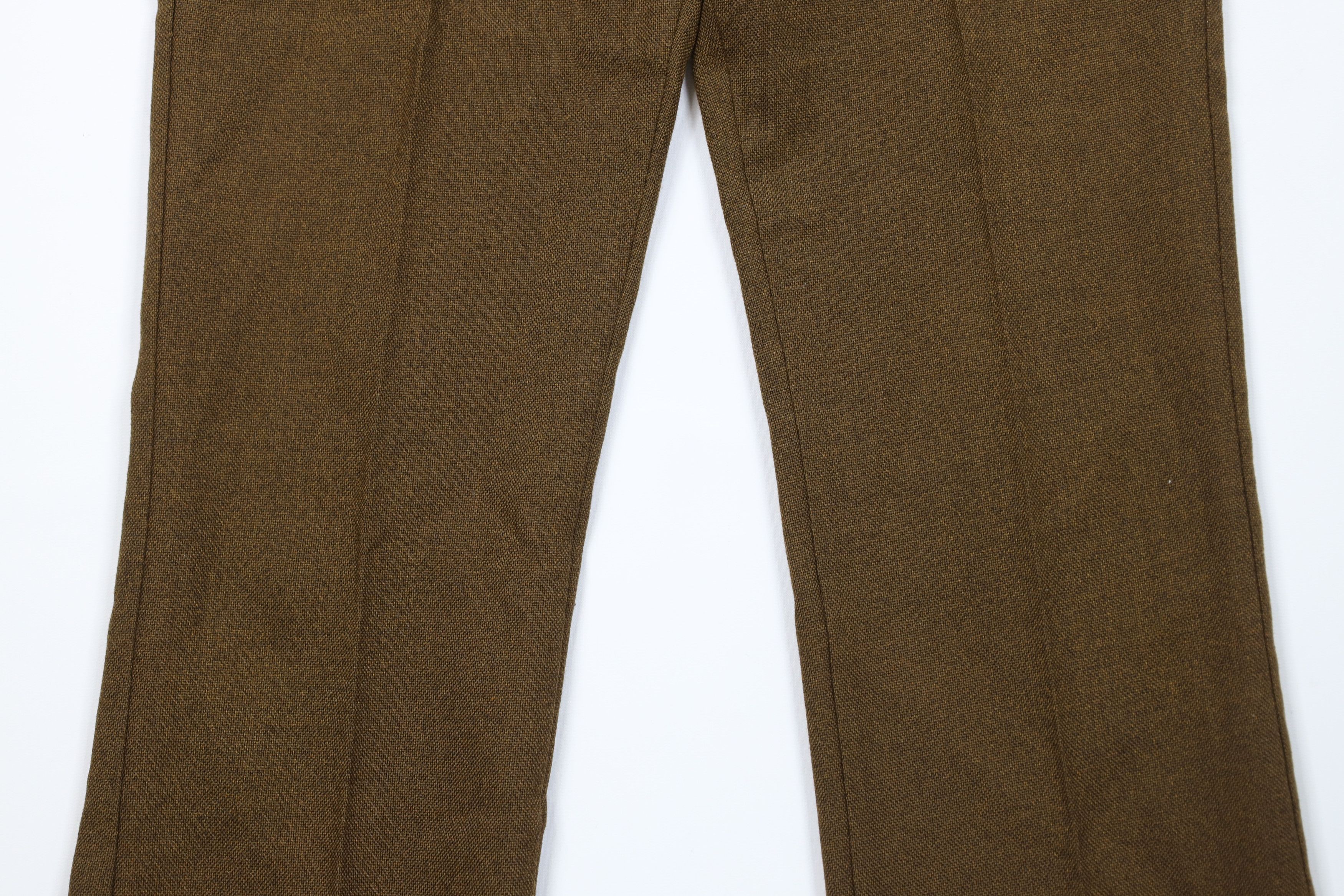 Vintage Vintage 70s Streetwear Burlap Knit Wide Leg Pants Brown USA Size US 32 / EU 48 - 3 Thumbnail