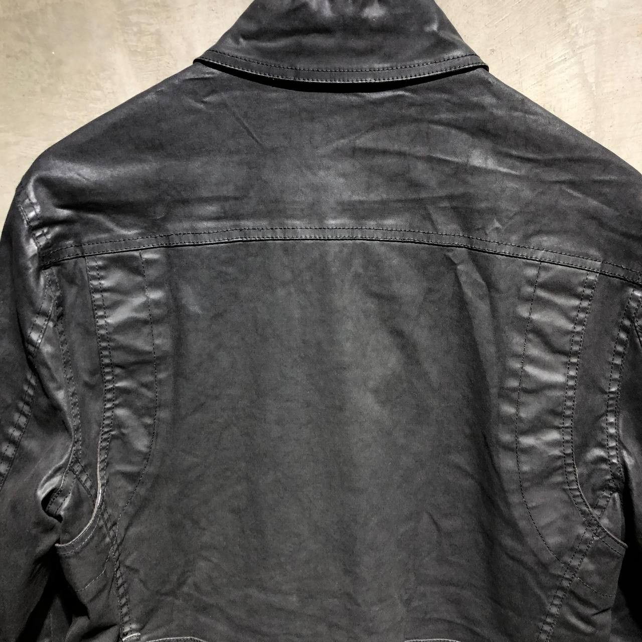 Z Zegna Zegna Waxed motorcycle leather jacket Size US M / EU 48-50 / 2 - 7 Thumbnail