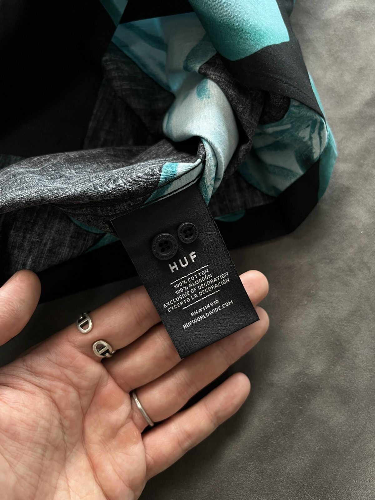 Huf Deadstock HUF Worldwide Her Resort Black Shirt Large Size US M / EU 48-50 / 2 - 6 Thumbnail