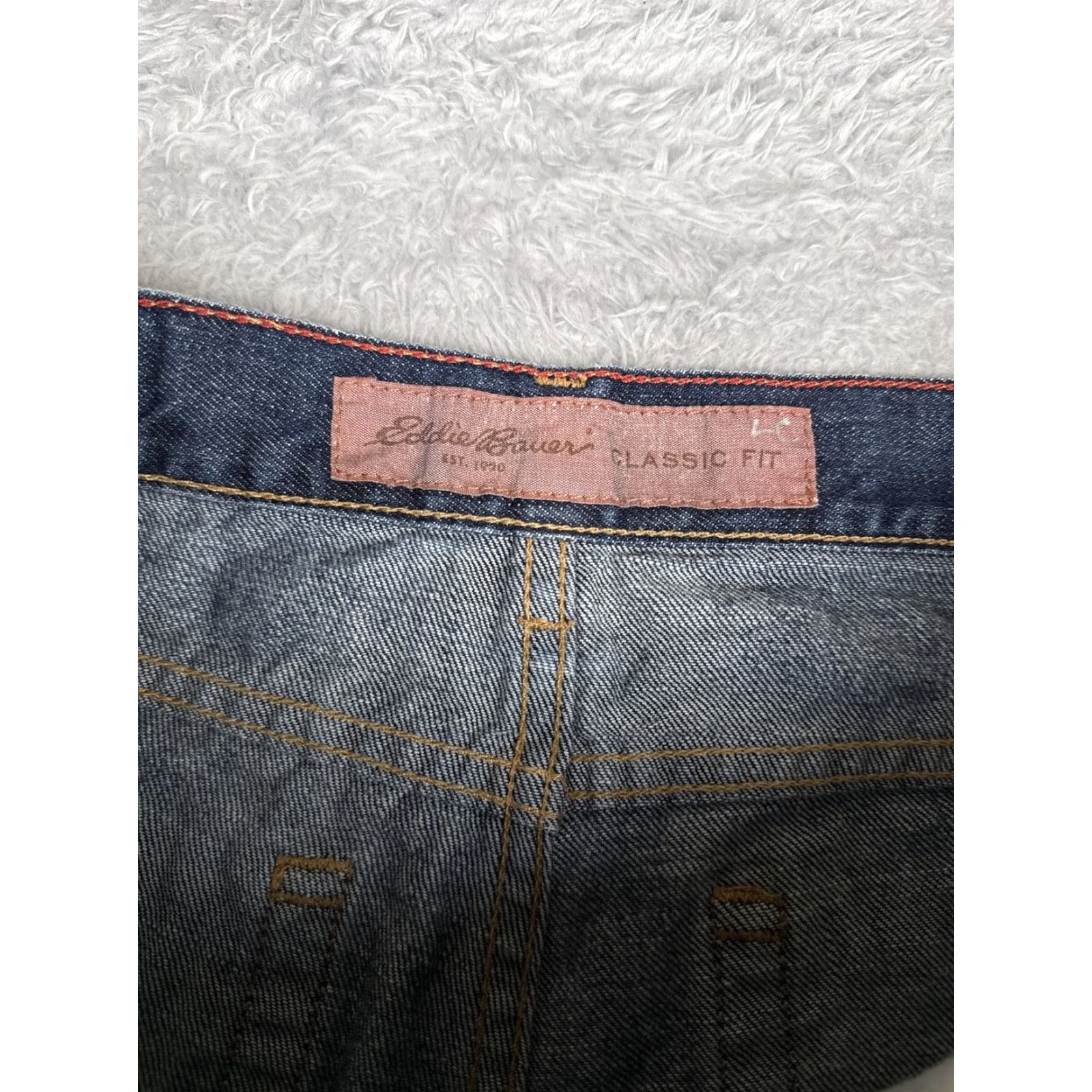 Eddie Bauer Eddie Bauer Jeans Mens 32x29 Blue Classic Fit Straight Leg Zip Fly 5-Pocket Size US 32 / EU 48 - 6 Thumbnail