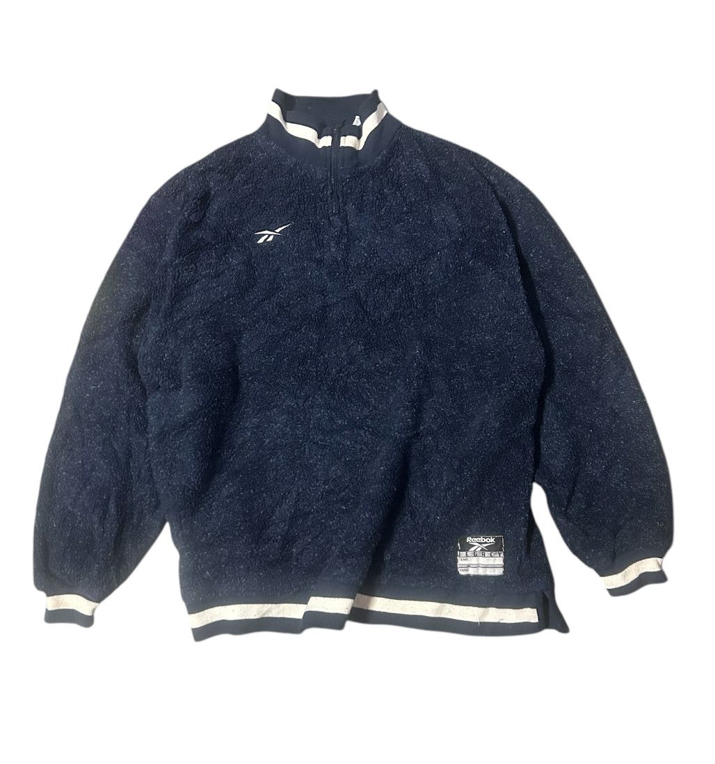 Japanese Brand × Reebok Vintage 90s Reebok fleece Pullover shirt Size US M / EU 48-50 / 2 - 1 Thumbnail
