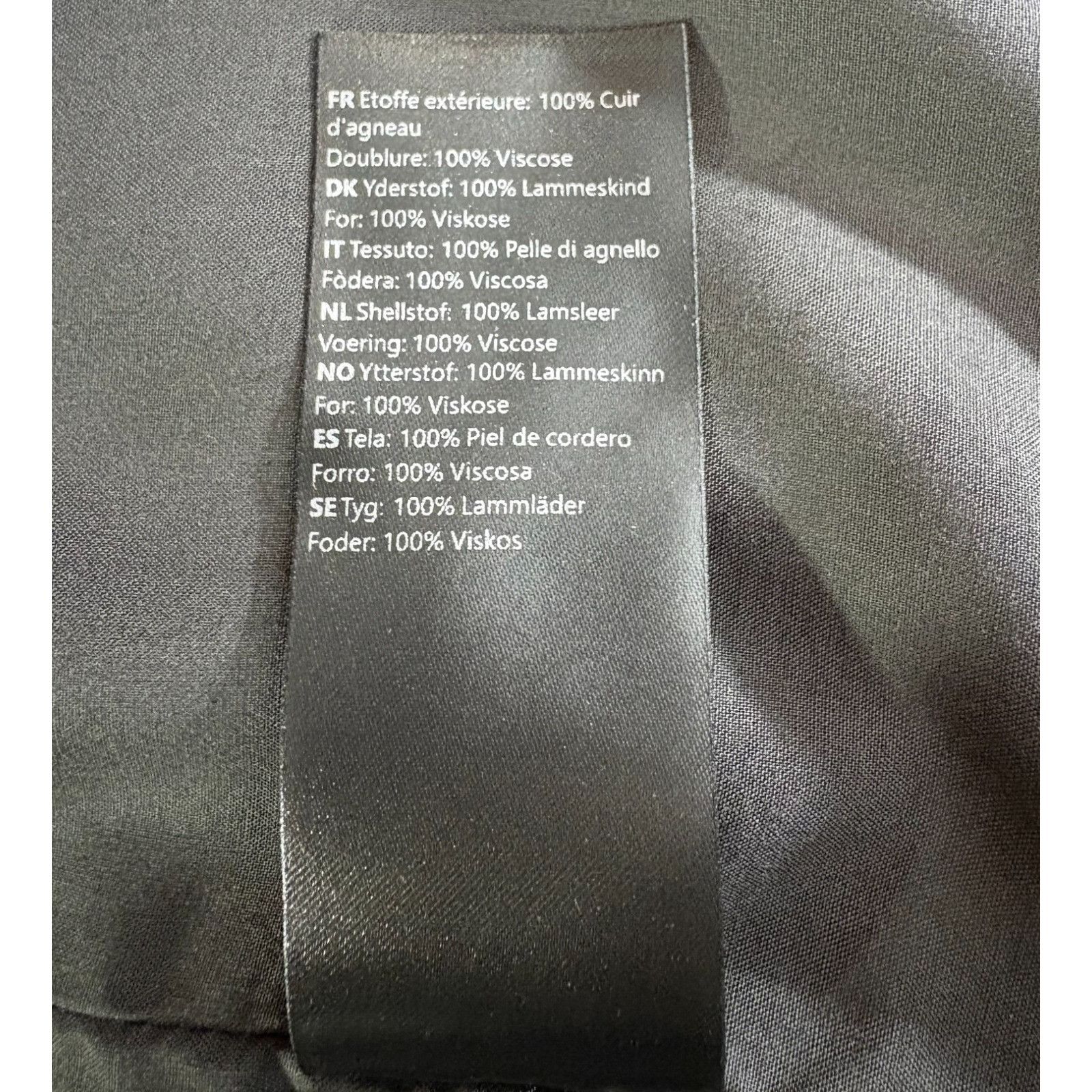 Samsoe Samsoe SAMSOE SAMSOE Samilton leather jacket size L color Black oli Size US L / EU 52-54 / 3 - 7 Thumbnail