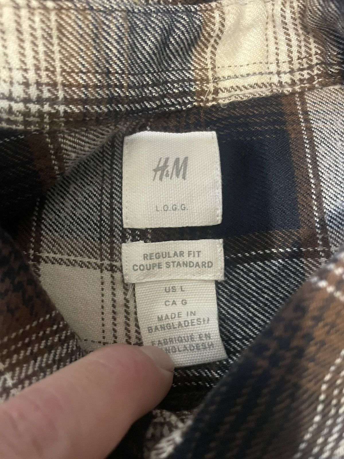 H&M H&M L.O.G.G. Button-Up Flannel Size US L / EU 52-54 / 3 - 2 Thumbnail