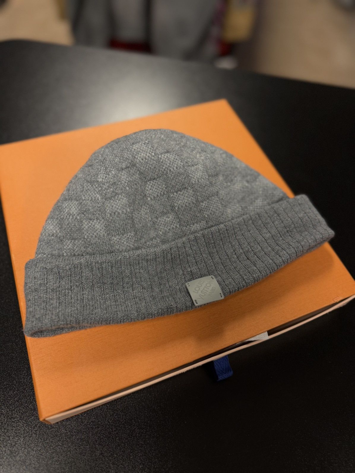 Louis Vuitton Grey Beanie Box + Reciept
