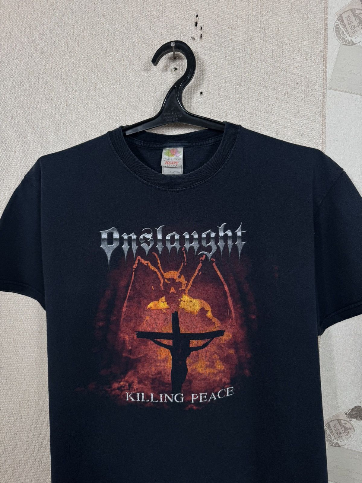 Other Vintage Onslaught T shirt Black Trash Metal Killing Place L Size US L / EU 52-54 / 3 - 8 Thumbnail