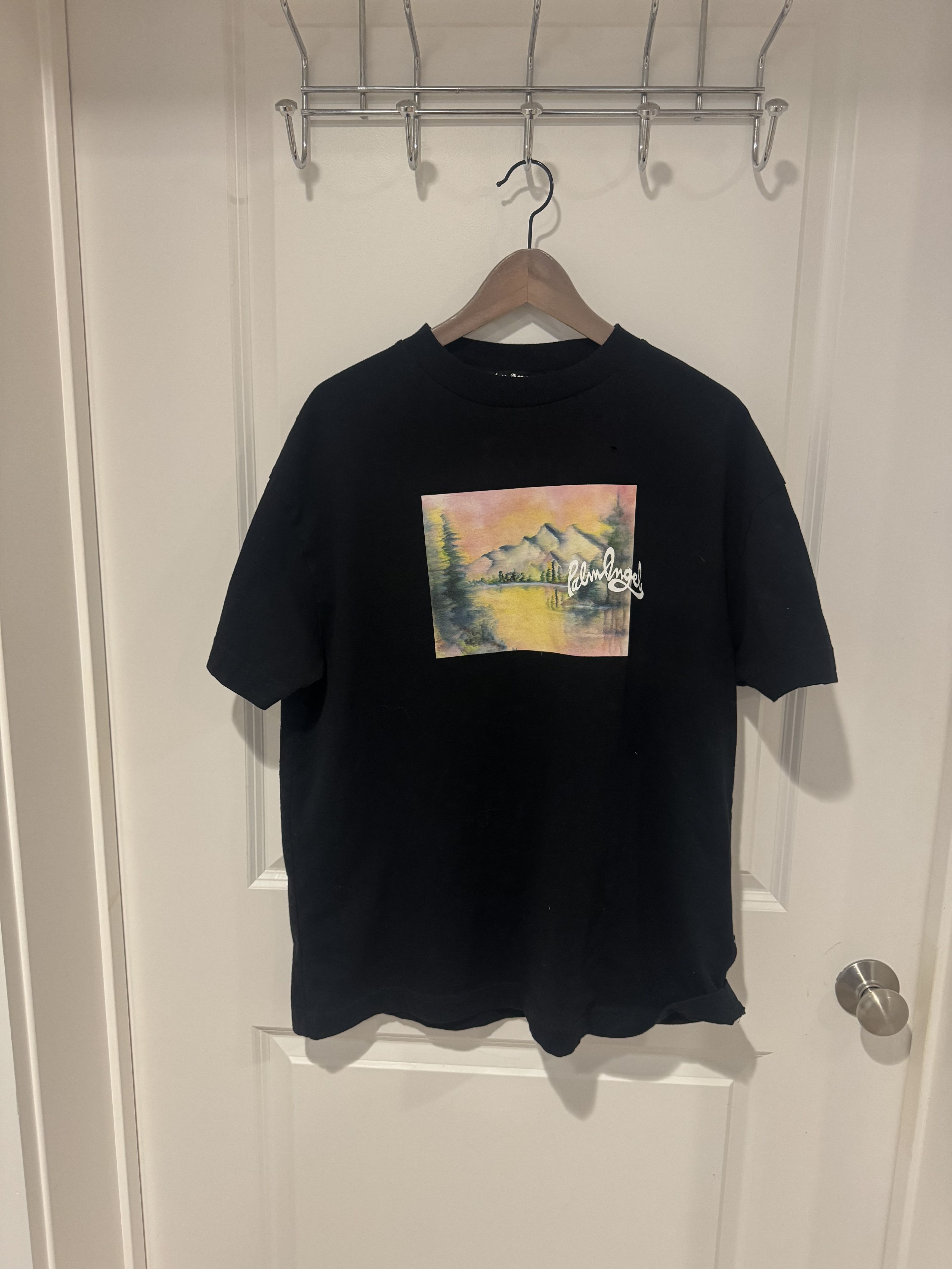 Palm Angels Mountain Panorama Short Sleeve T-Shirt Size US XL / EU 56 / 4 - 4 Thumbnail
