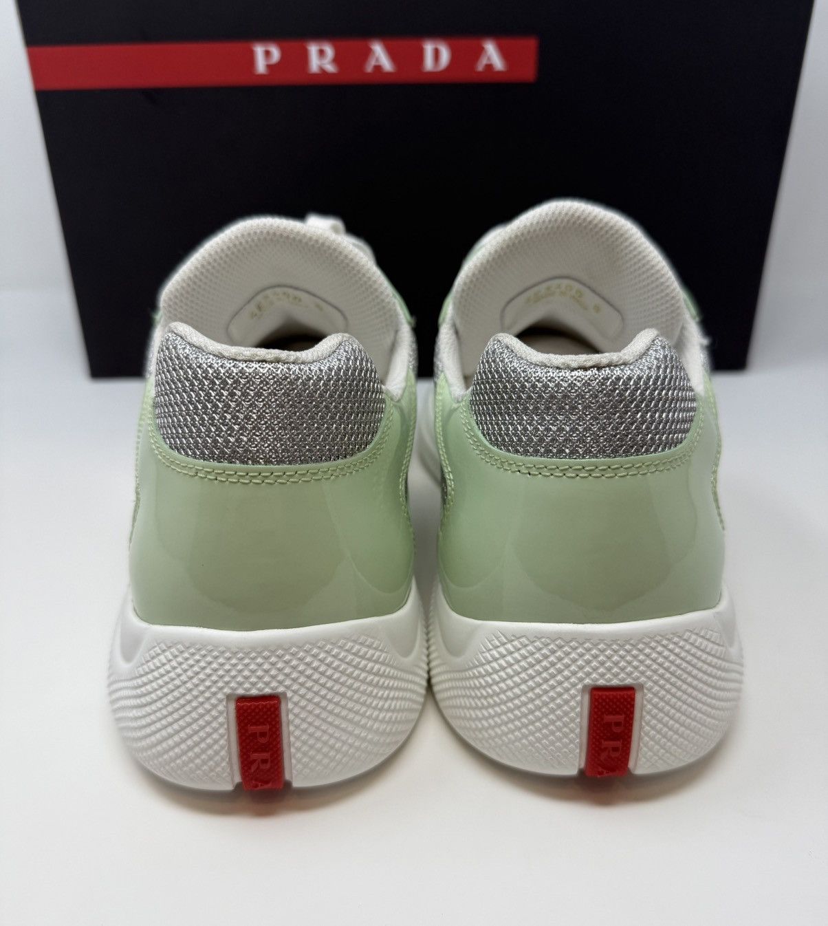 Prada Prada Americas Cup Sneaker Dew/Silver Size US 9 / EU 42 - 3 Thumbnail
