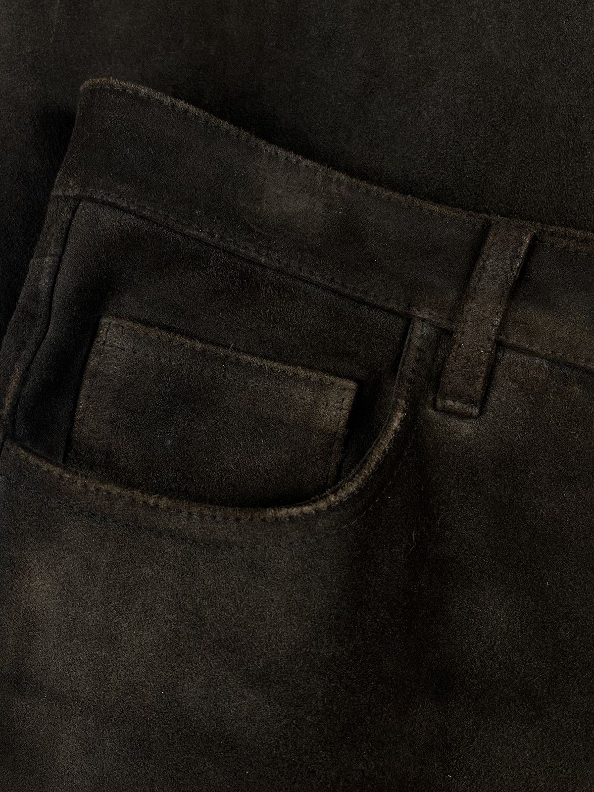 Gucci Gucci Tom Ford Bootcut Chocolate Suede Leather Pants Jeans Size US 32 / EU 48 - 9 Thumbnail