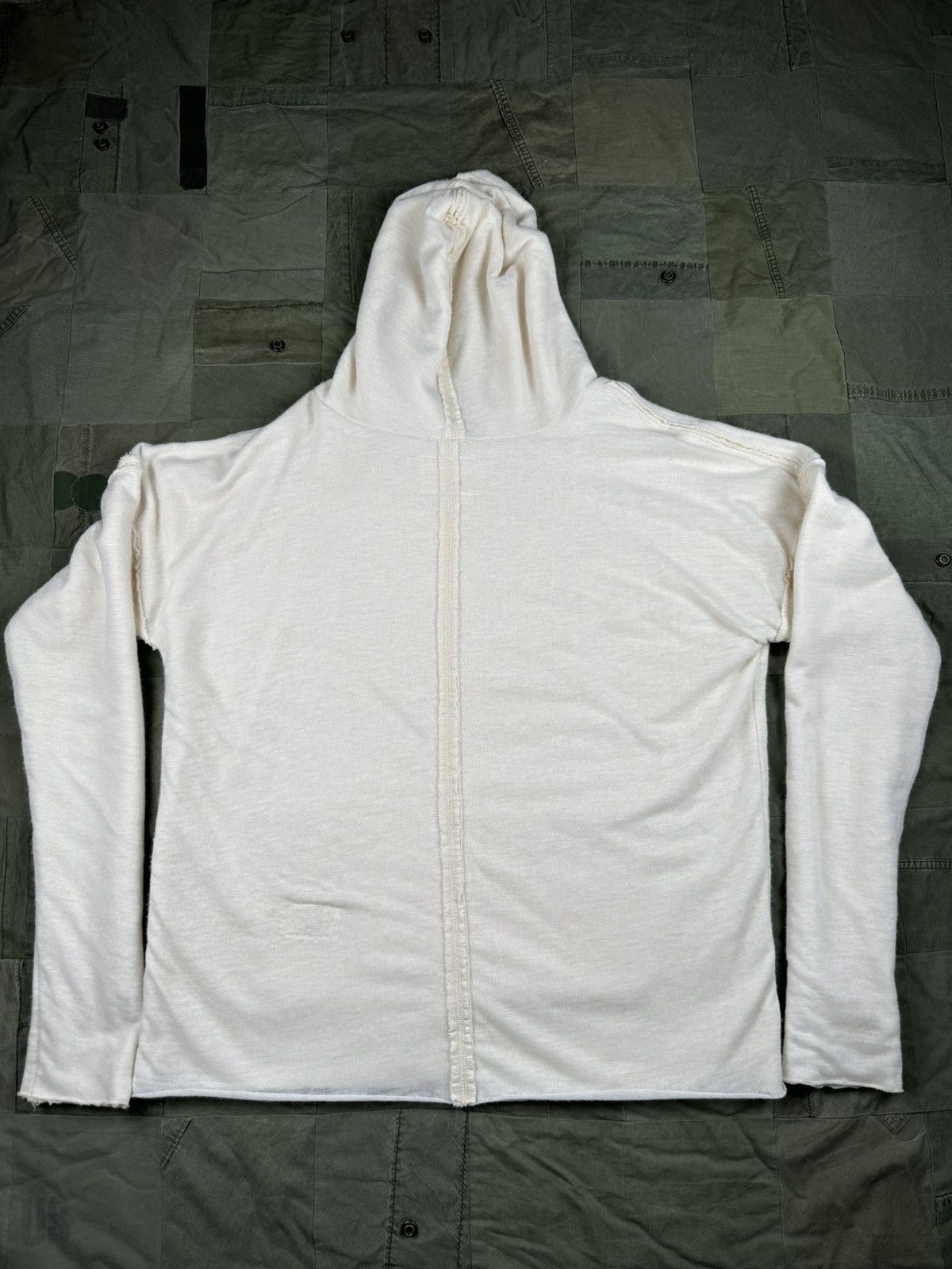 Greg Lauren Open Weave Drop Hoodie Size US L / EU 52-54 / 3 - 3 Thumbnail