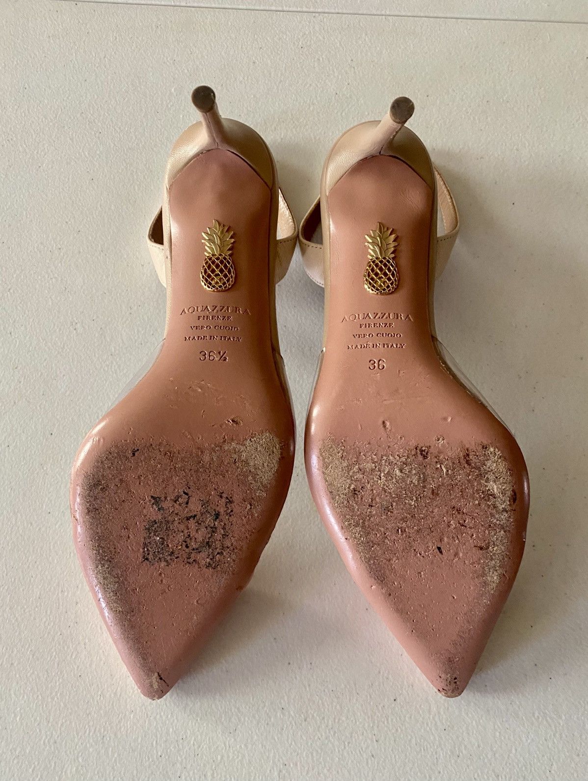 Aquazzura Aquazzura So Nude 85 Contrast Slingback Pumps 36.5 6.5US VGC Size US 6.5 / IT 36.5 - 7 Thumbnail