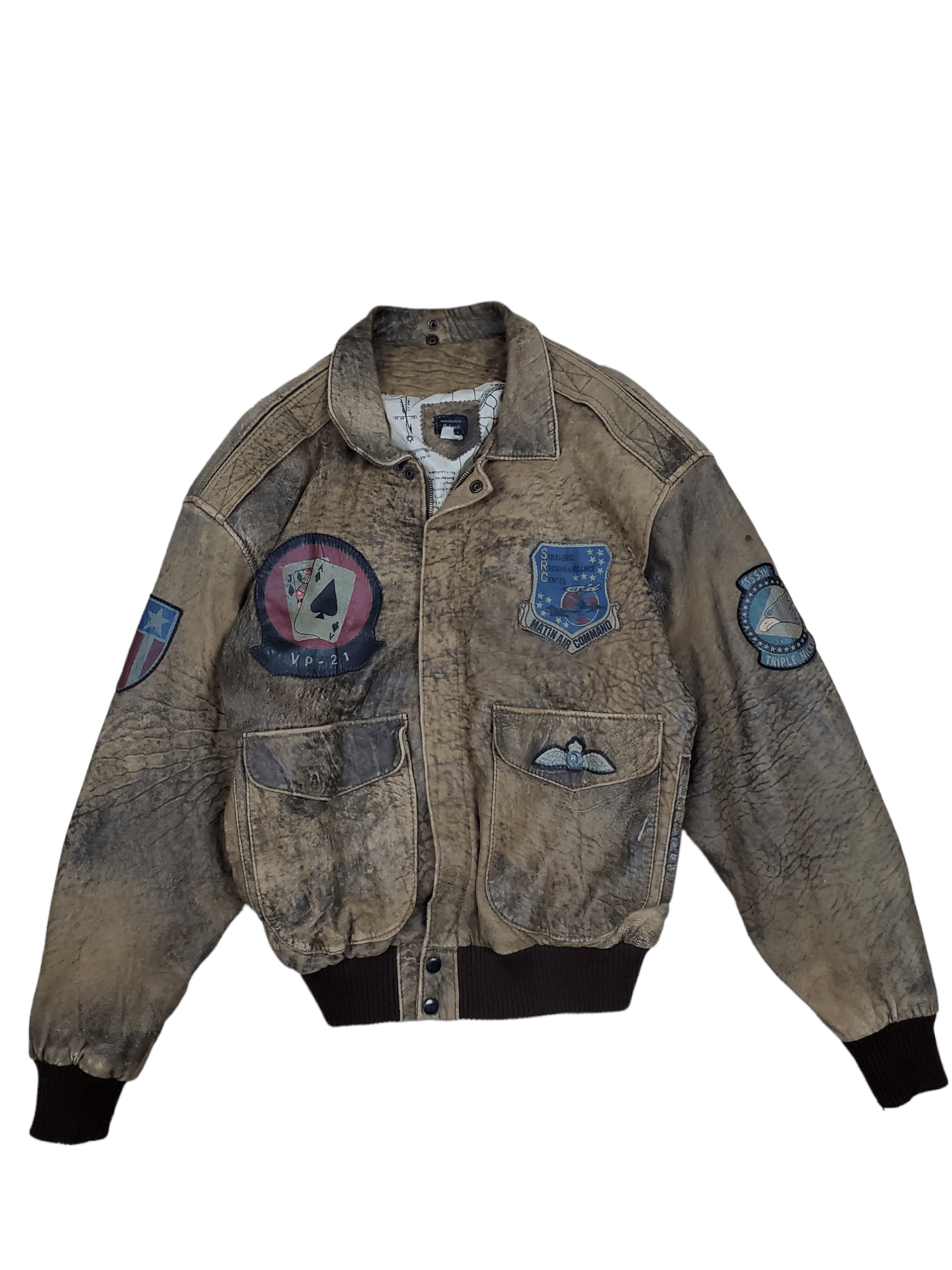 Vintage 🔥Vintage Leather Jacket Matin Air Commmand🔥 Size US L / EU 52-54 / 3 - 1 Thumbnail