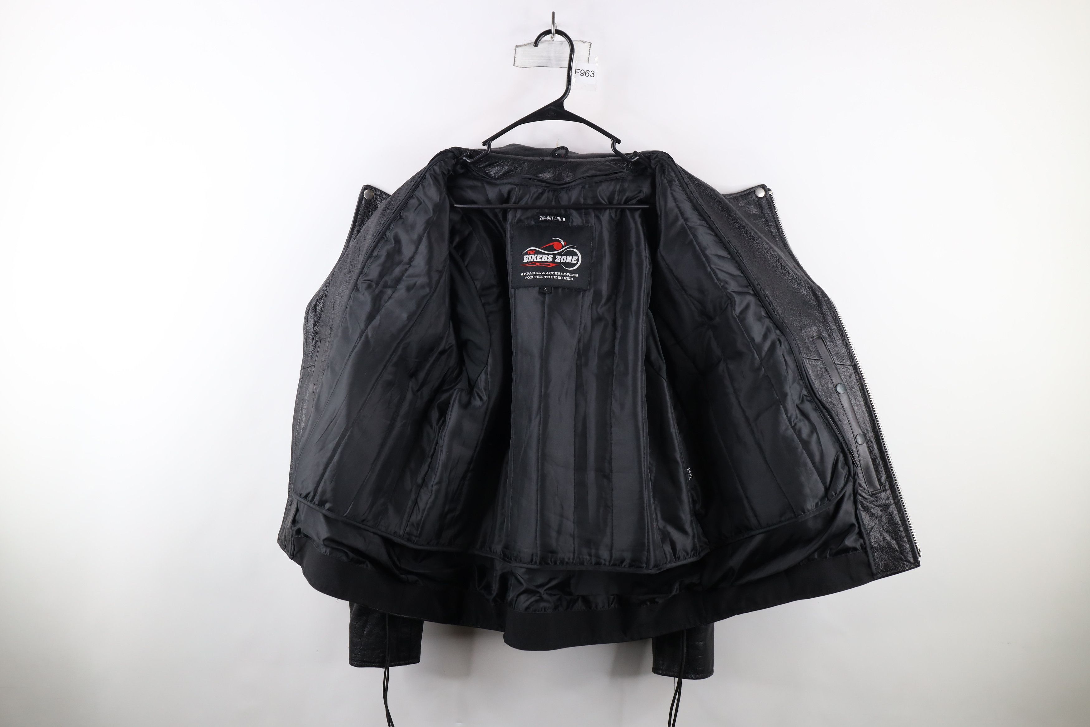 Vintage Vintage 90s Streetwear Lined Leather Motorcycle Jacket Size US L / EU 52-54 / 3 - 10 Thumbnail