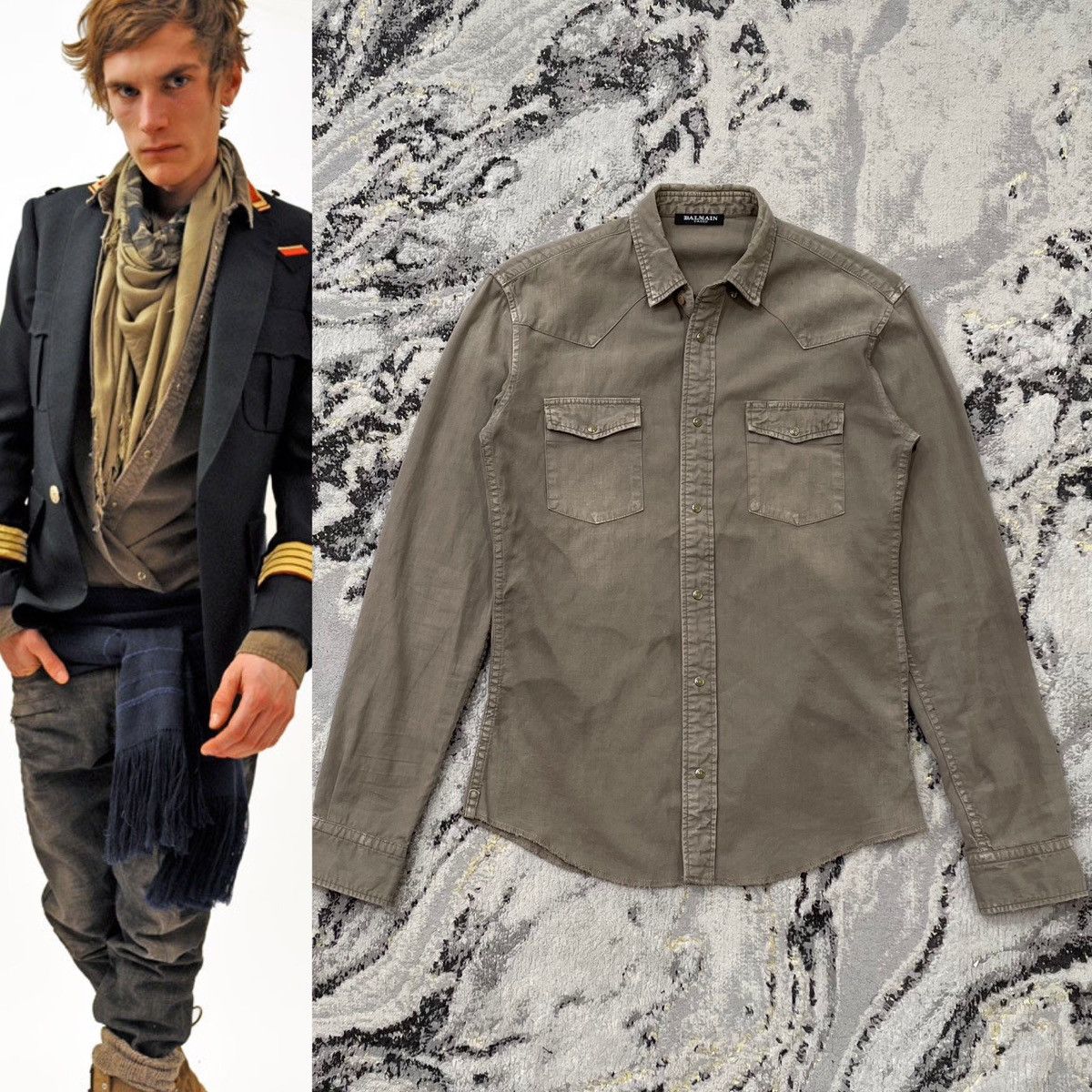 Balmain Balmain by Christophe Decarnin AW11 Western Button