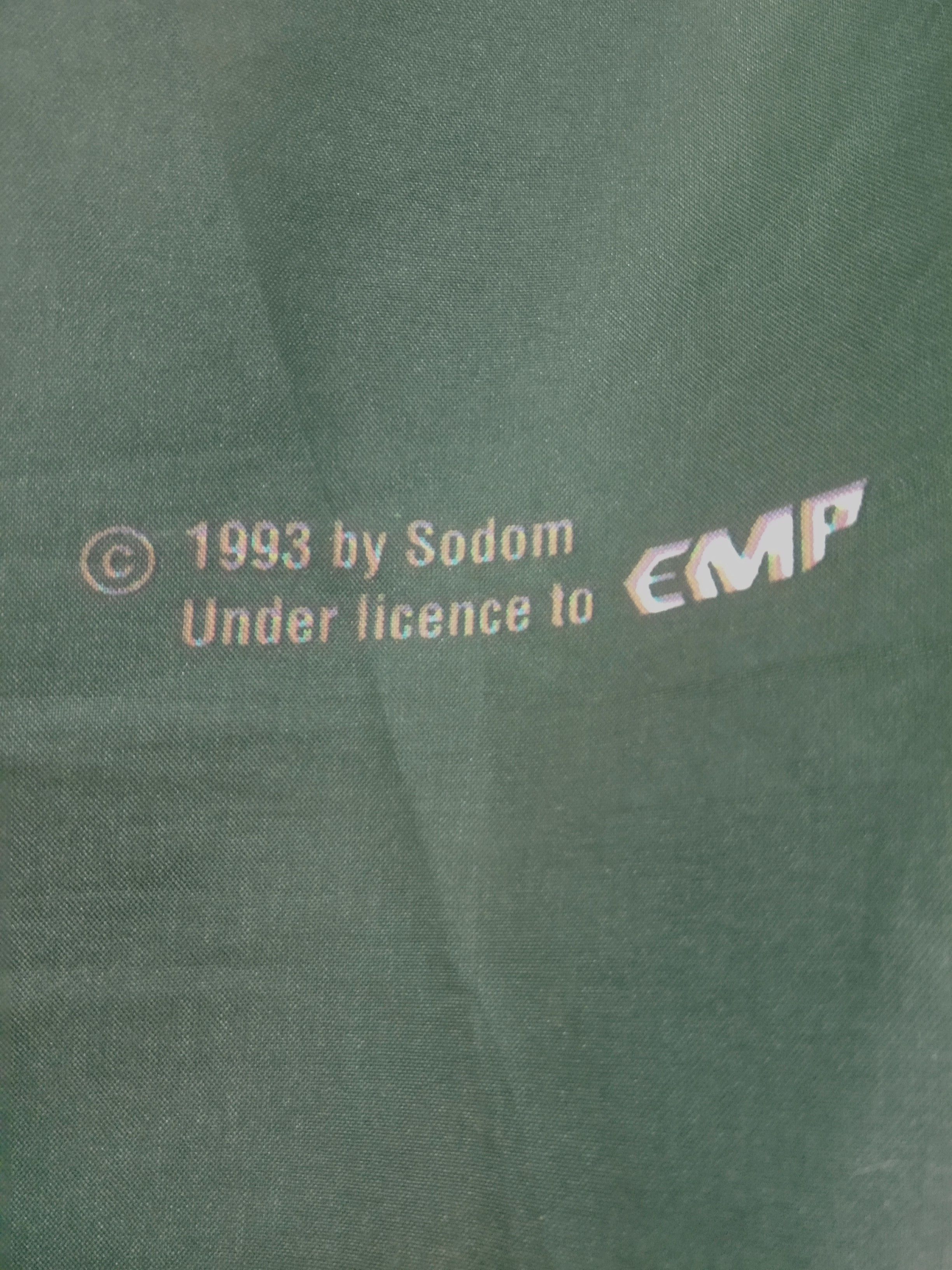 Vintage Vintage '93 SODOM poster flag Size ONE SIZE - 4 Thumbnail