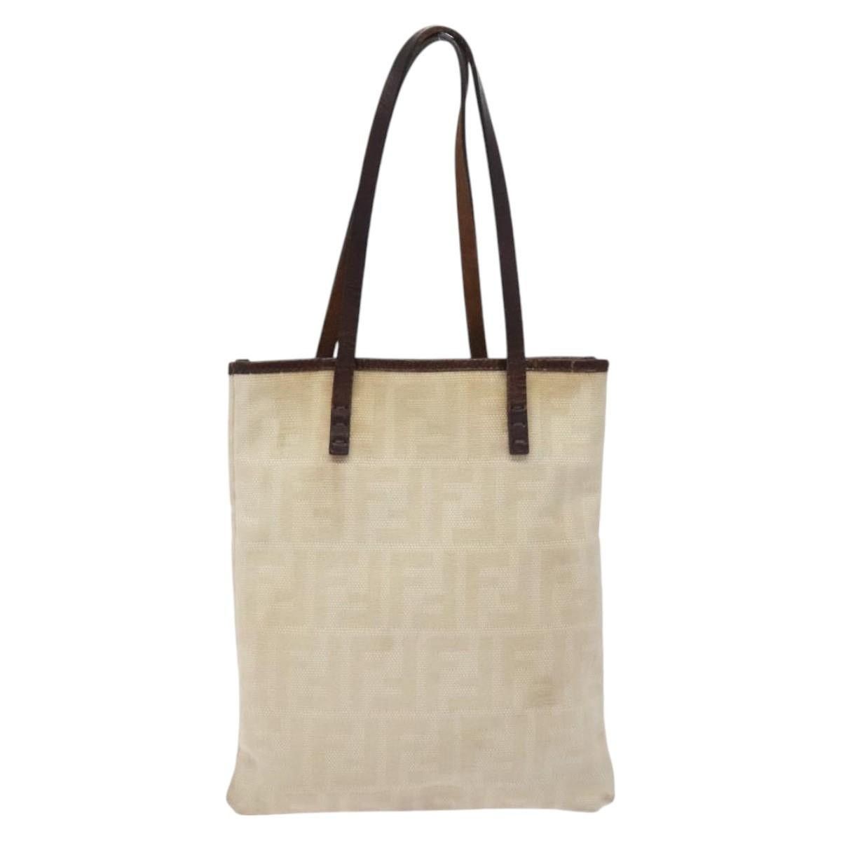 Fendi FENDI Zucca Canvas Hand Bag Beige Brown Size ONE SIZE - 2 Thumbnail