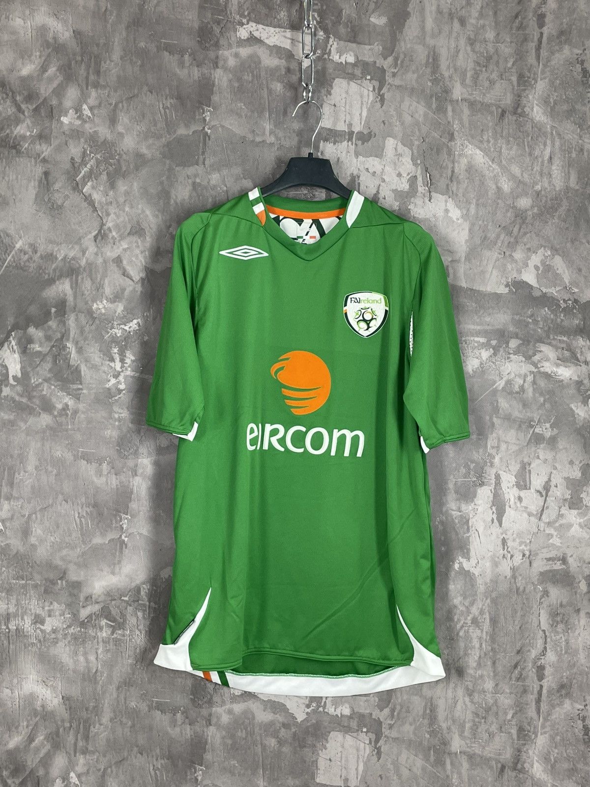 Umbro Ireland 2008 Home Jersey Soccer T shirt Size US L / EU 52-54 / 3 - 1 Thumbnail