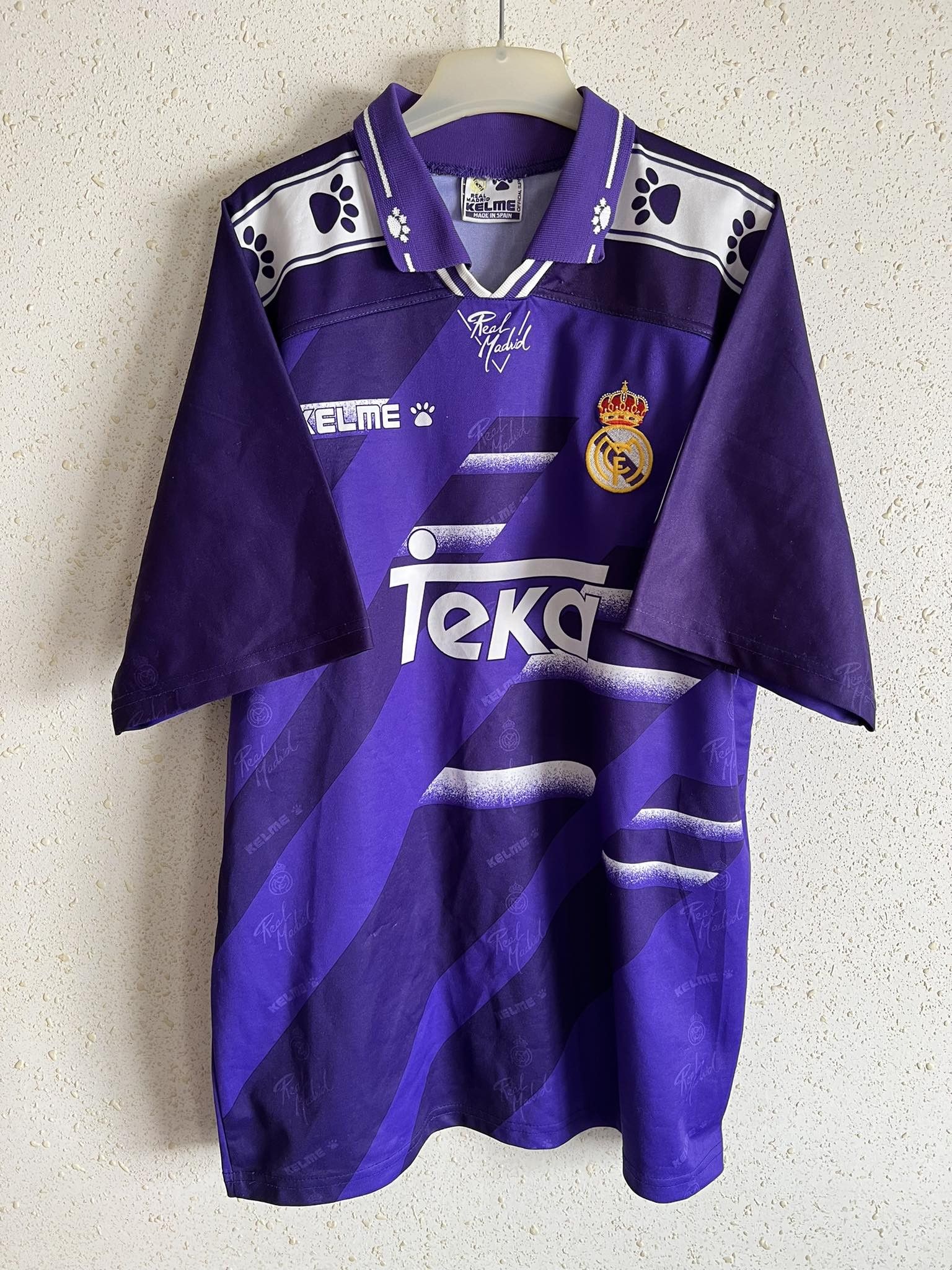 Maillot Vintage FC Real Madrid 1994/1996 - Football Kelme Fabriqué En Espagne