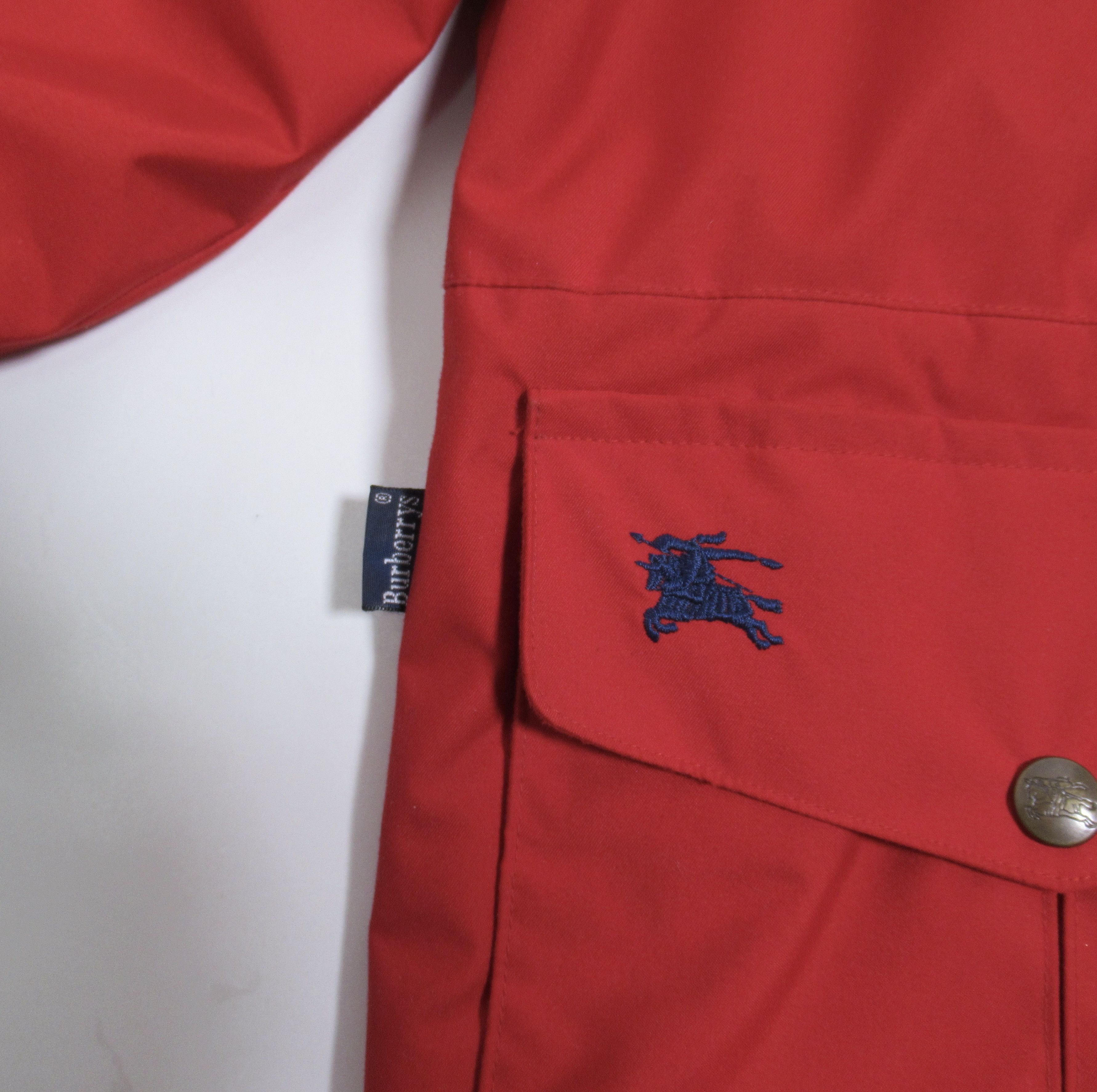 Burberry Burberrys Softshell Fleece Lining Jacket Red Made In U.S.A. Size US S / EU 44-46 / 1 - 4 Thumbnail