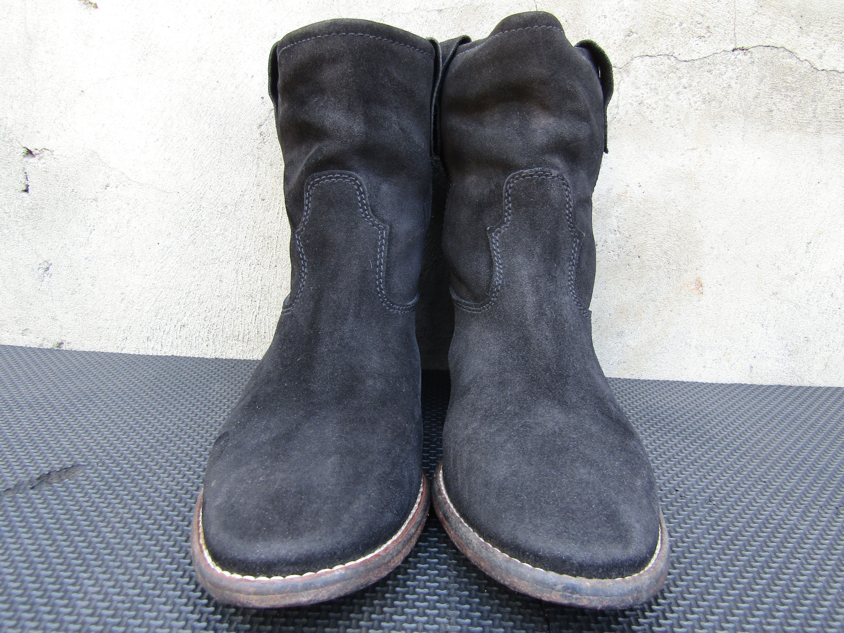 Isabel Marant Isabel Marant Womens Slip On Round Toe Boots Black Suede Size US 7 / IT 37 - 4 Thumbnail